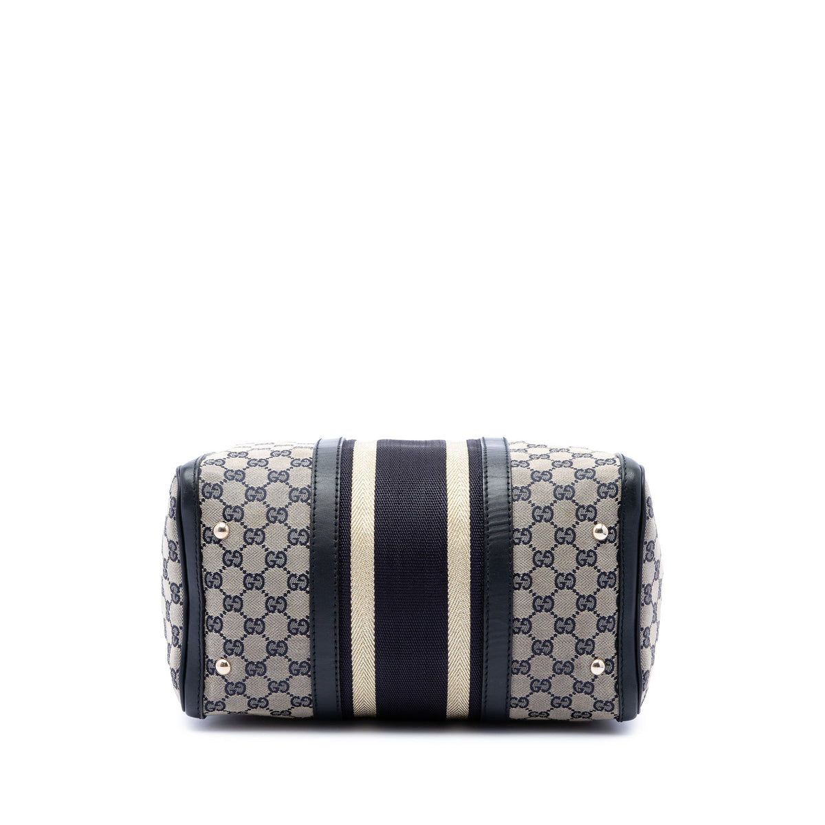 Gucci Medium GG Canvas Web Joy Boston Bag — Beige