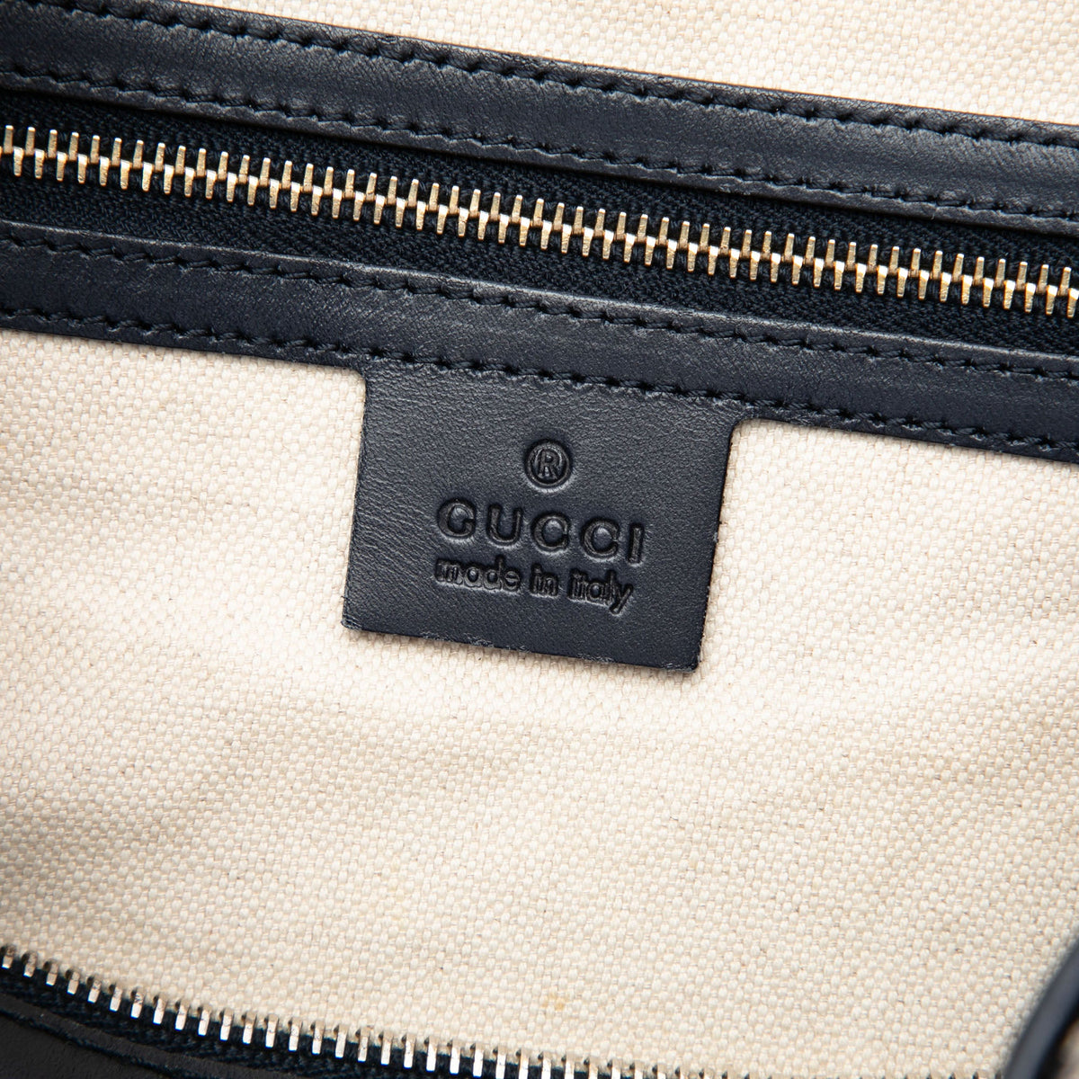 Gucci Medium GG Canvas Web Joy Boston Bag — Beige