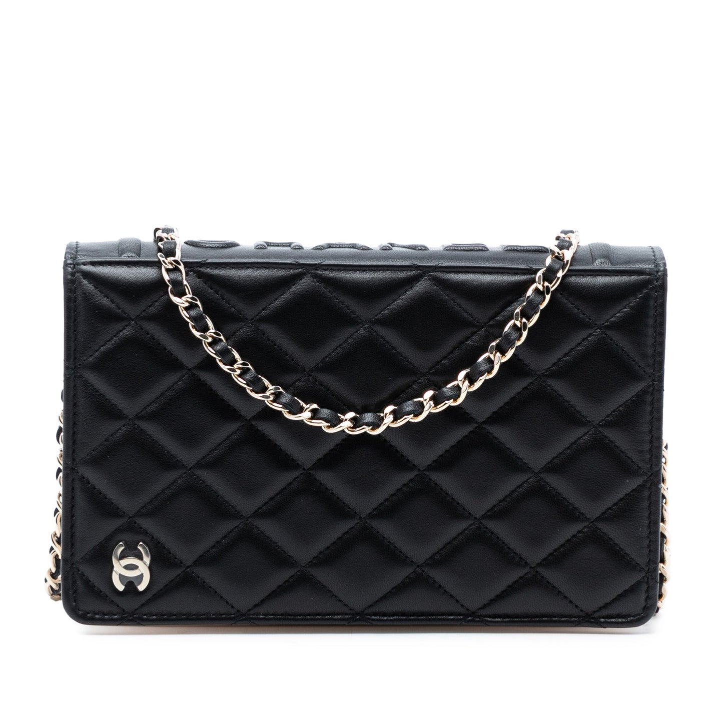 Chanel Quilted Lambskin Book Wallet On Chain