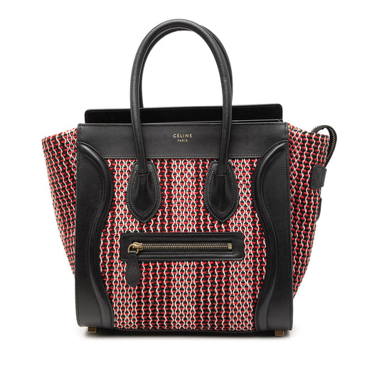 Celine Micro Tweed Luggage Tote