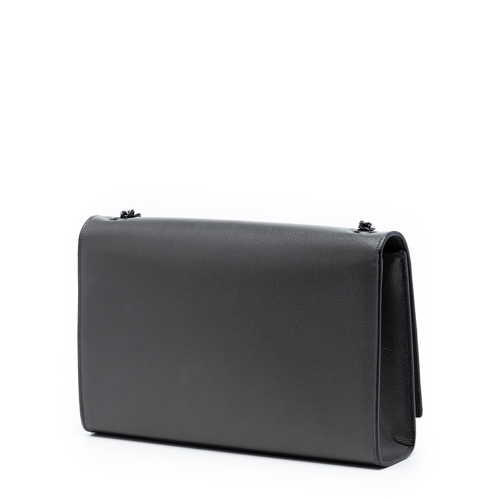 Saint Laurent Medium Grain De Poudre Monogram Monochrome Kate Crossbody