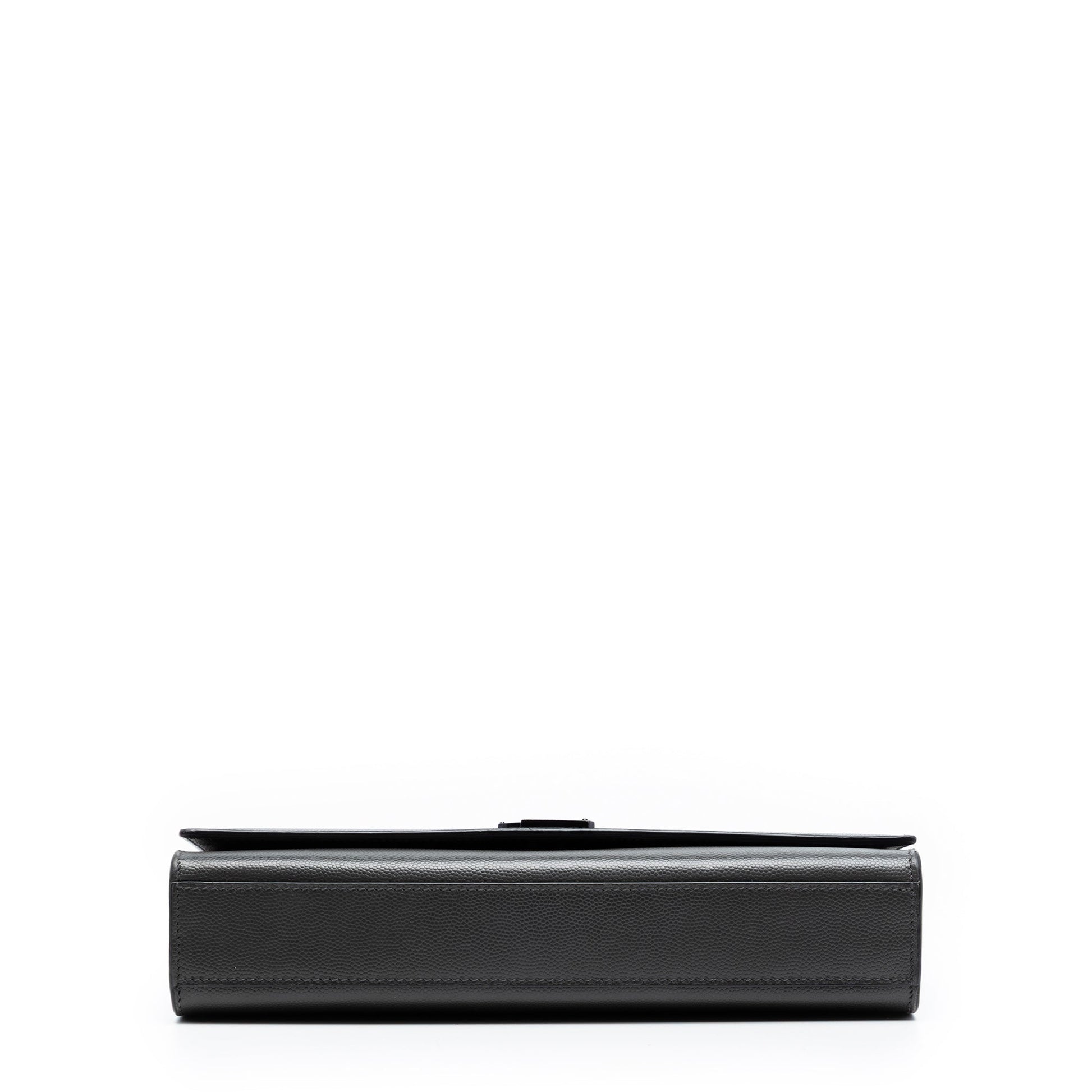 Saint Laurent Medium Grain De Poudre Monogram Monochrome Kate Crossbody
