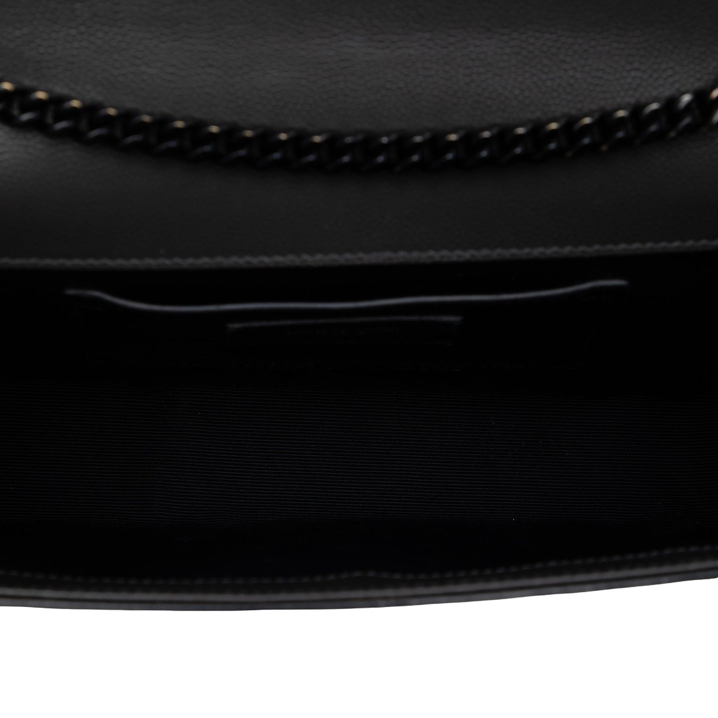 Saint Laurent Medium Grain De Poudre Monogram Monochrome Kate Crossbody