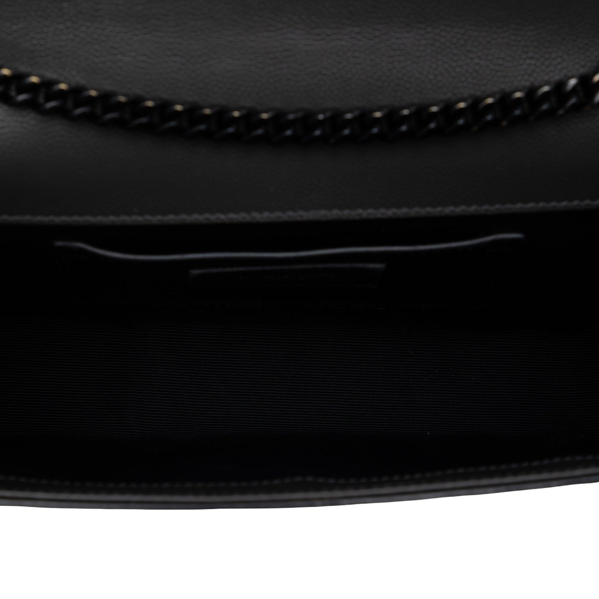 Saint Laurent Medium Grain De Poudre Monogram Monochrome Kate Crossbody