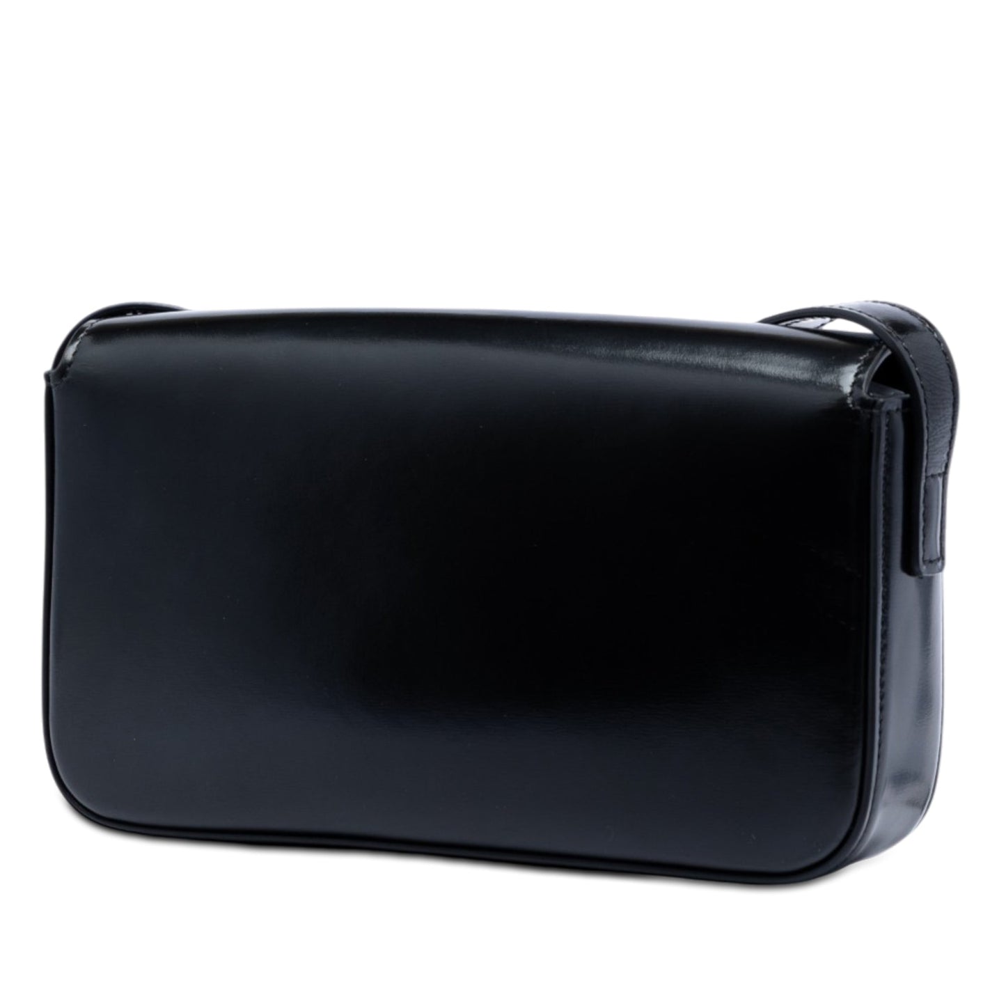Celine Shiny Calfskin Triomphe Claude Shoulder Bag