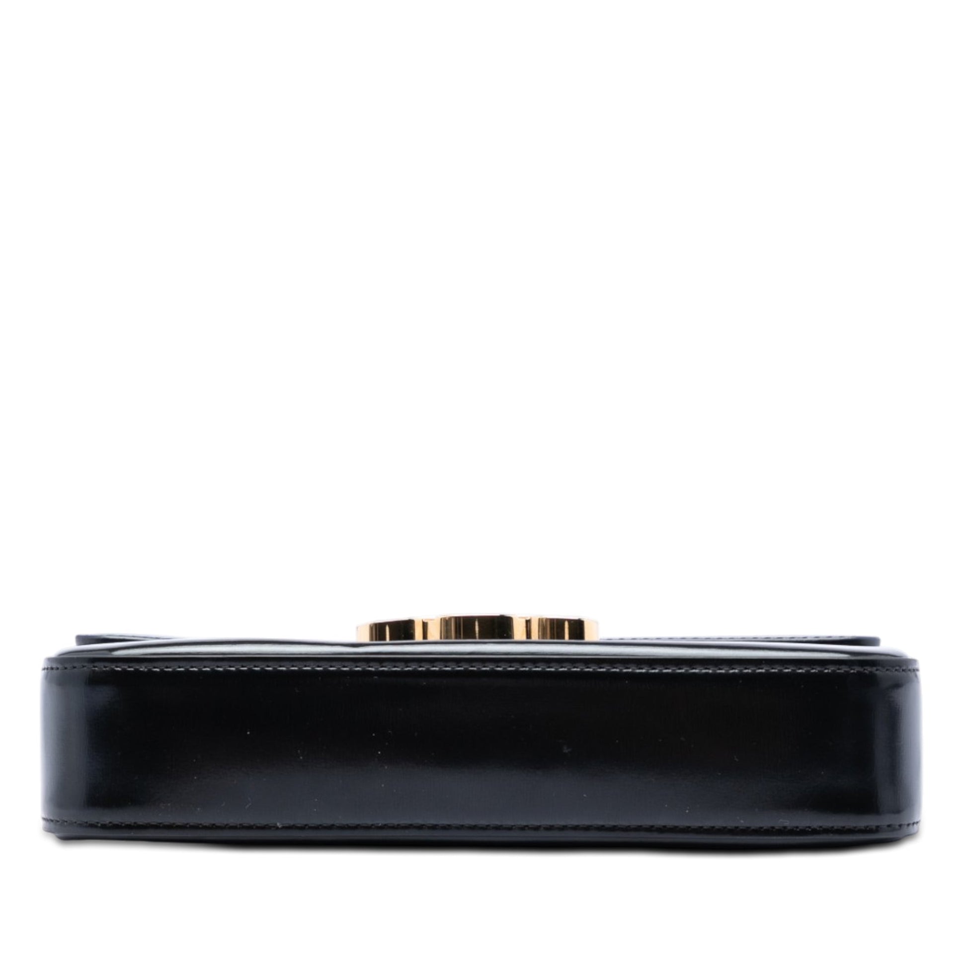 Celine Shiny Calfskin Triomphe Claude Shoulder Bag