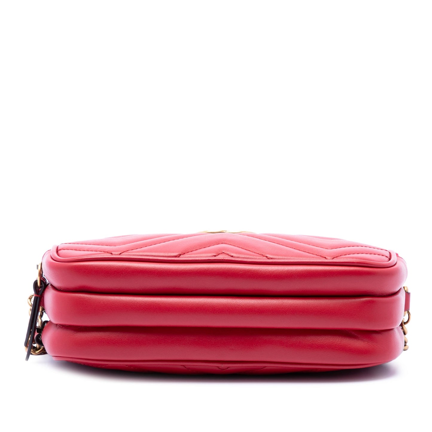 Gucci Mini Calfskin GG Marmont Triple Zip Crossbody
