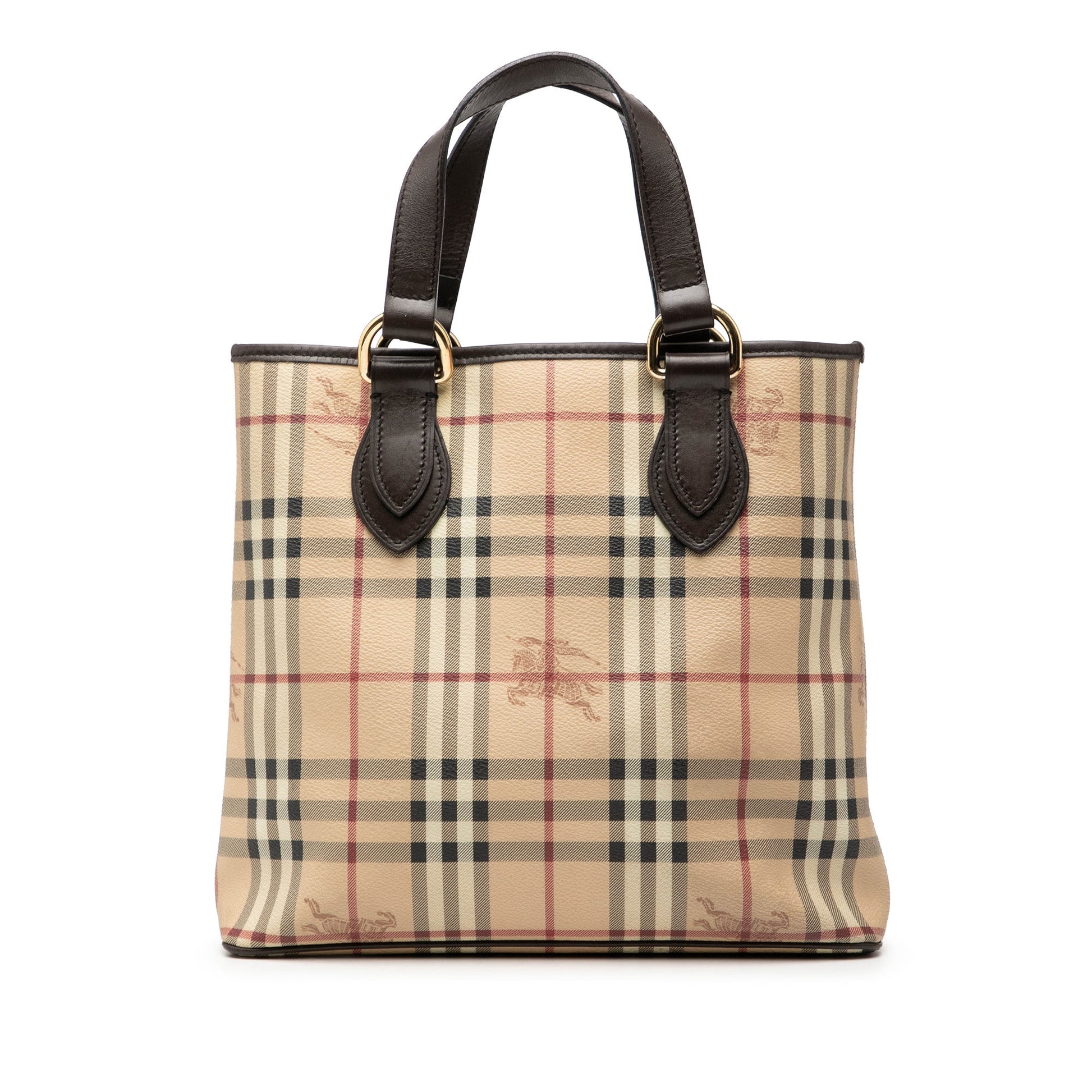 Burberry Haymarket Check Coated Canvas Tote