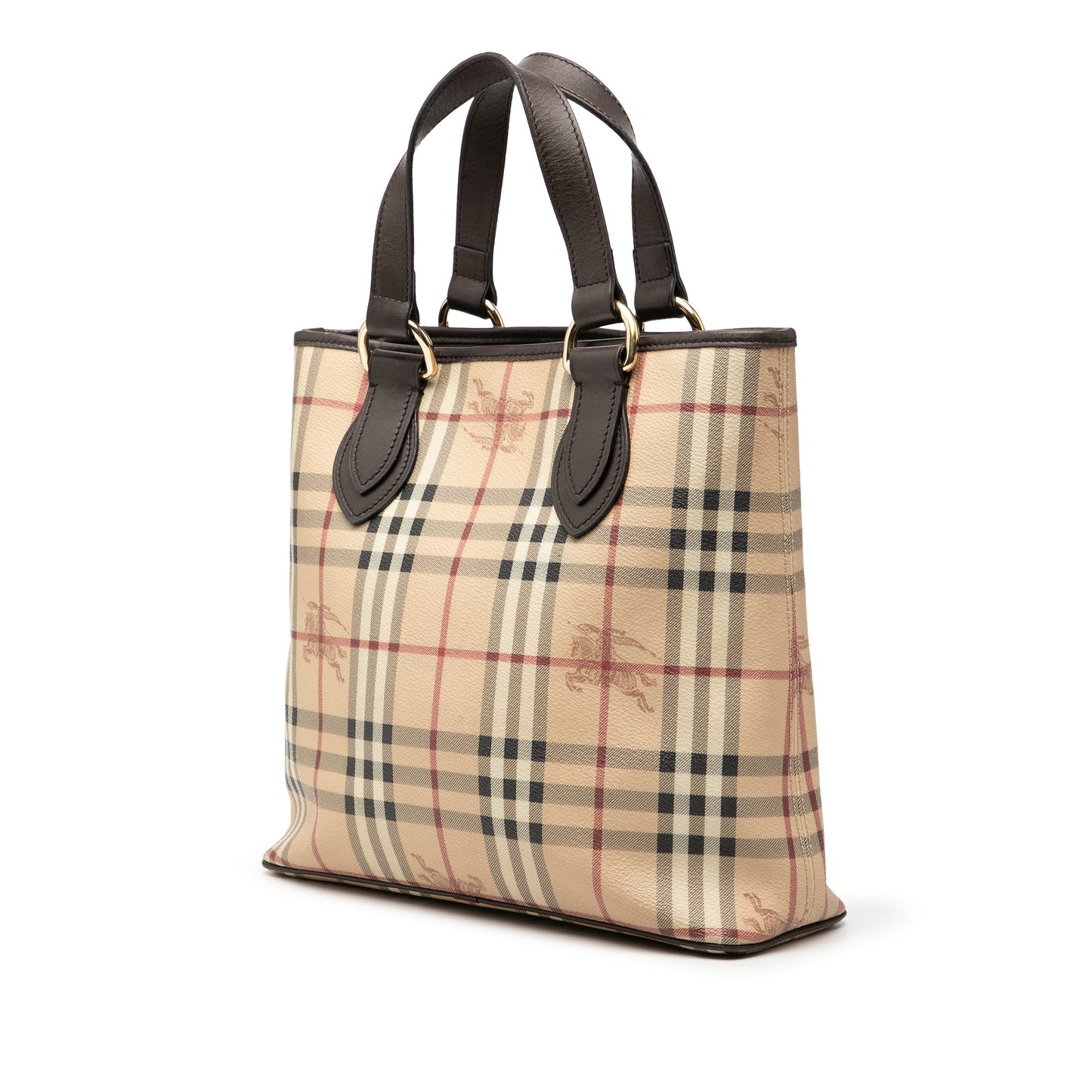 Burberry Haymarket Check Coated Canvas Tote