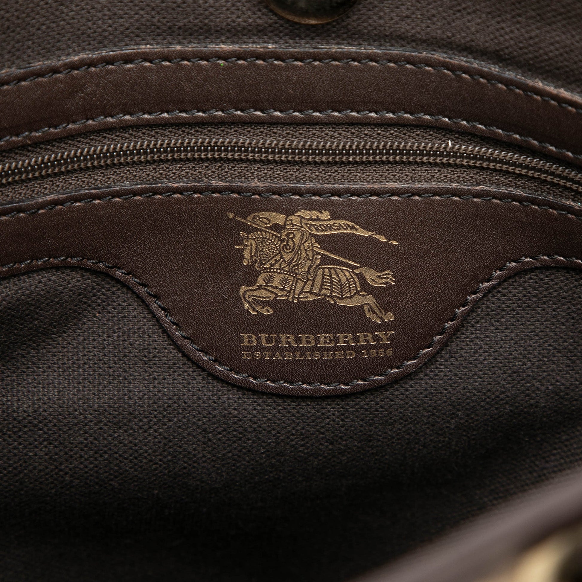 Burberry Haymarket Check Coated Canvas Tote