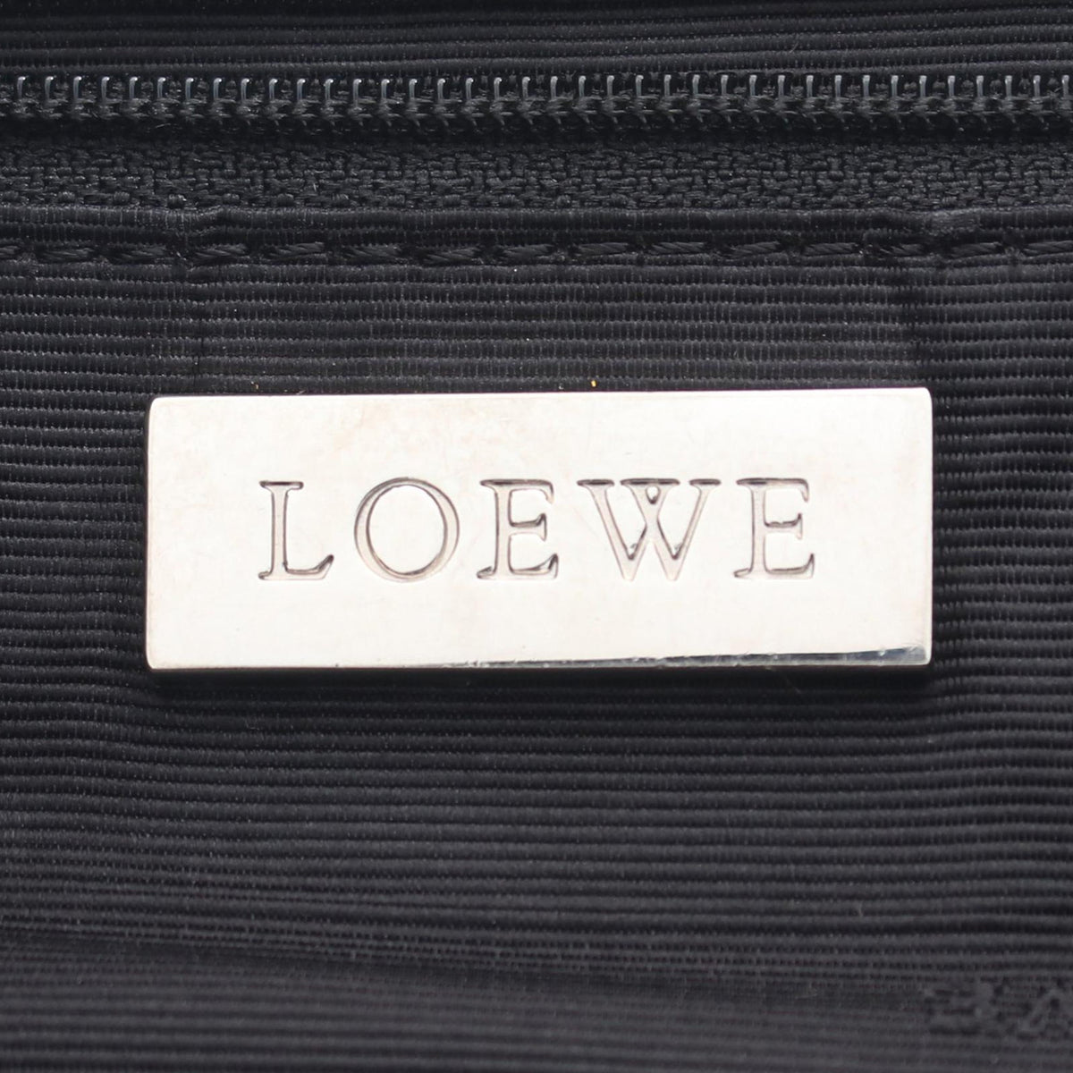 LOEWE Suede Anagram Crossbody — Black