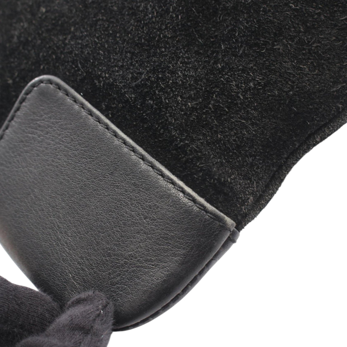 LOEWE Suede Anagram Crossbody — Black
