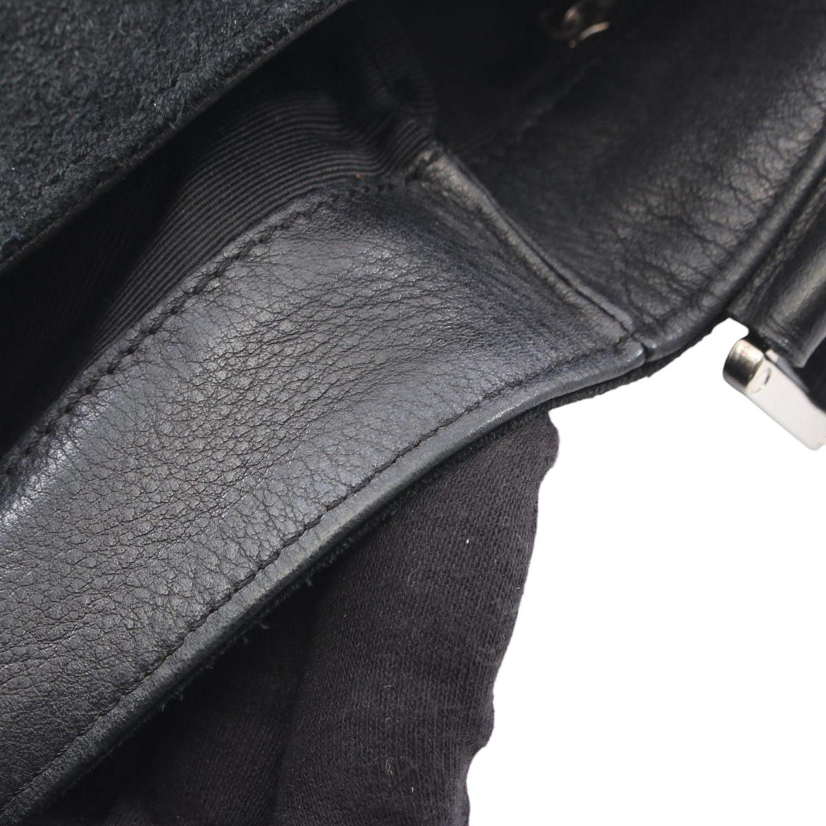LOEWE Suede Anagram Crossbody — Black