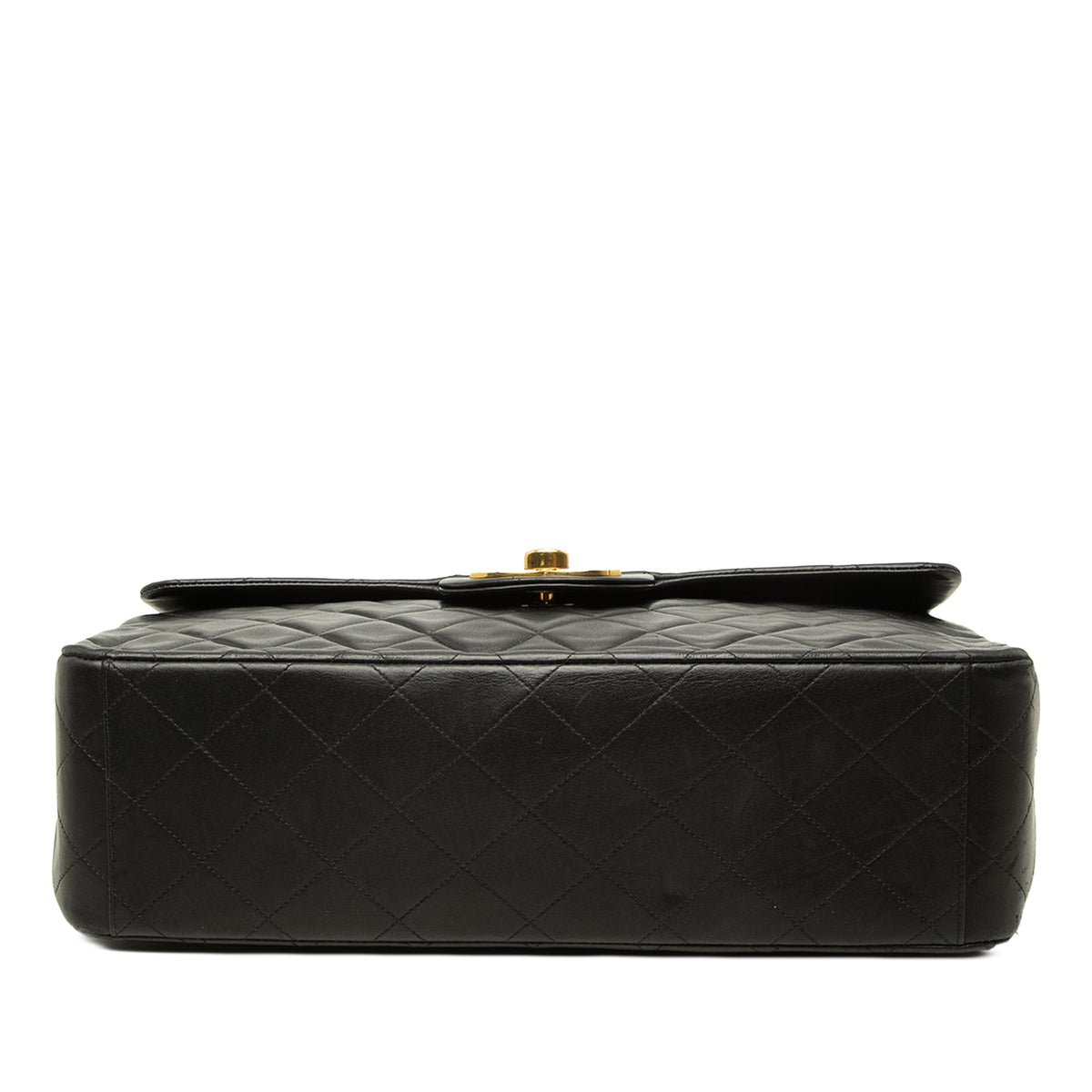 Chanel Maxi XL Classic Lambskin Single Flap — Black