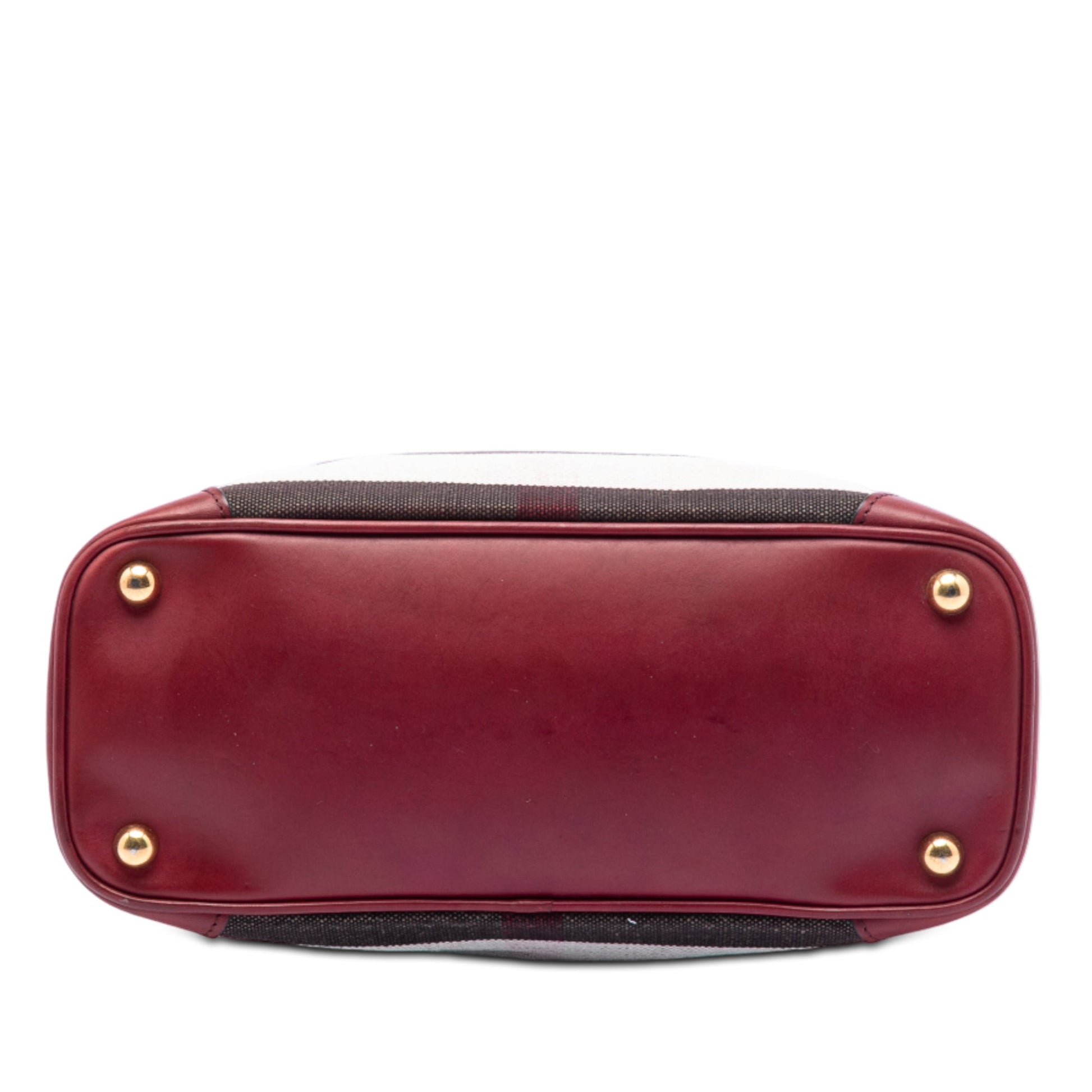 Burberry Medium Mega Check Canvas Bloomsbury Saddle Satchel
