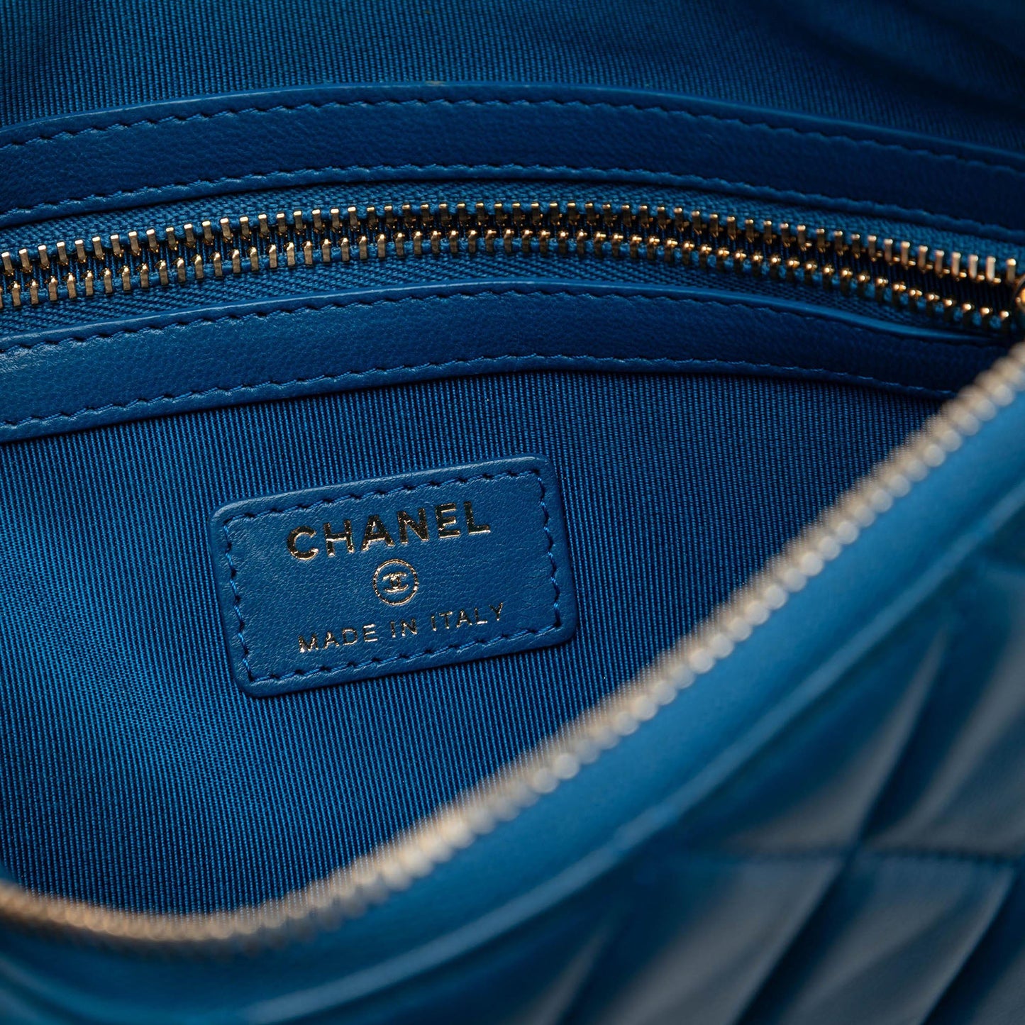 Chanel Medium Quilted Lambskin O Case Clutch