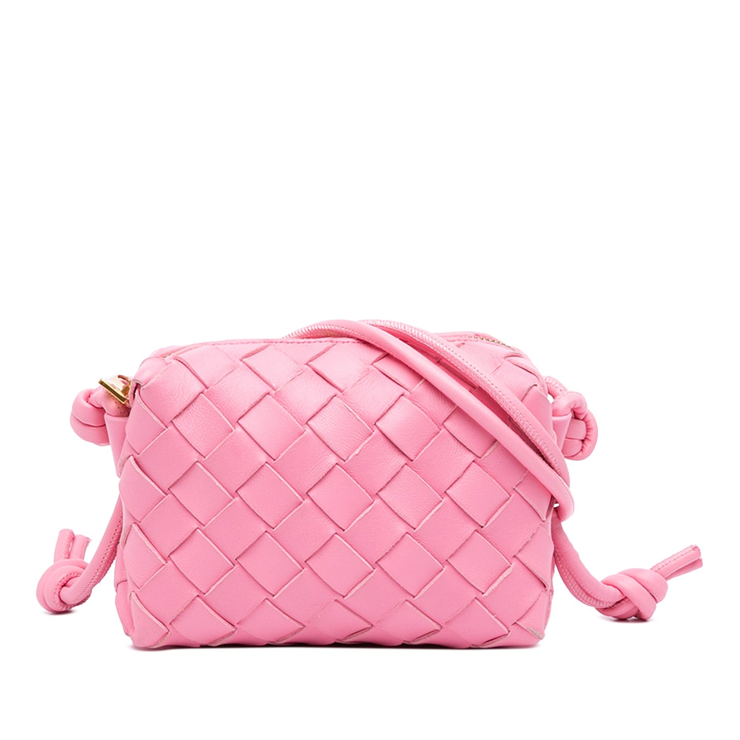 Bottega Veneta Candy Lambskin Intrecciato Loop Camera Bag