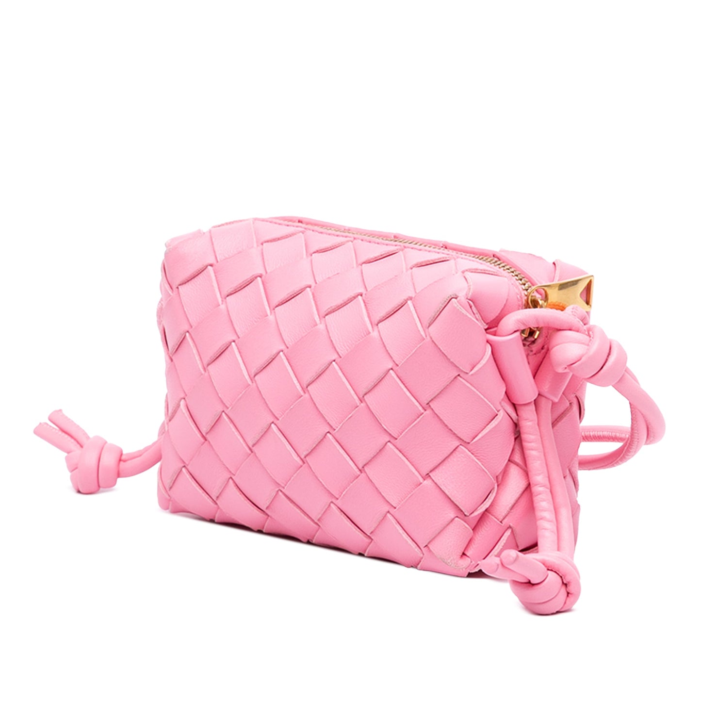 Bottega Veneta Candy Lambskin Intrecciato Loop Camera Bag
