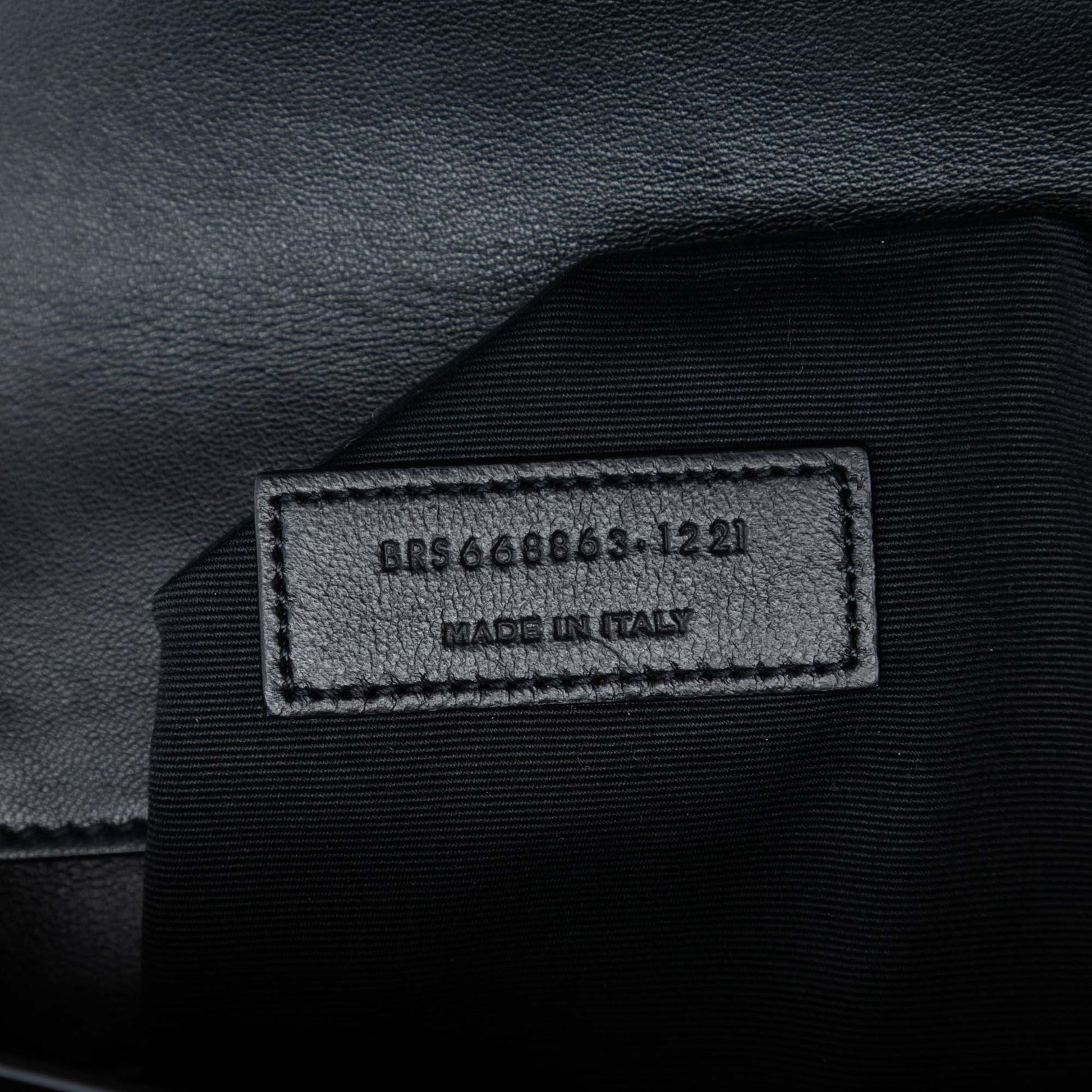 Saint Laurent Bicolor Quilted Lambskin Gaby Crossbody
