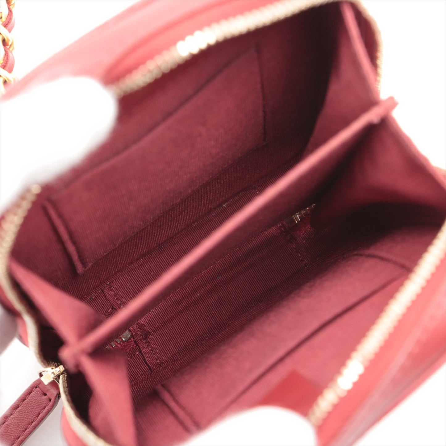 Chanel CC Quilted Lambskin Zip Phone Case