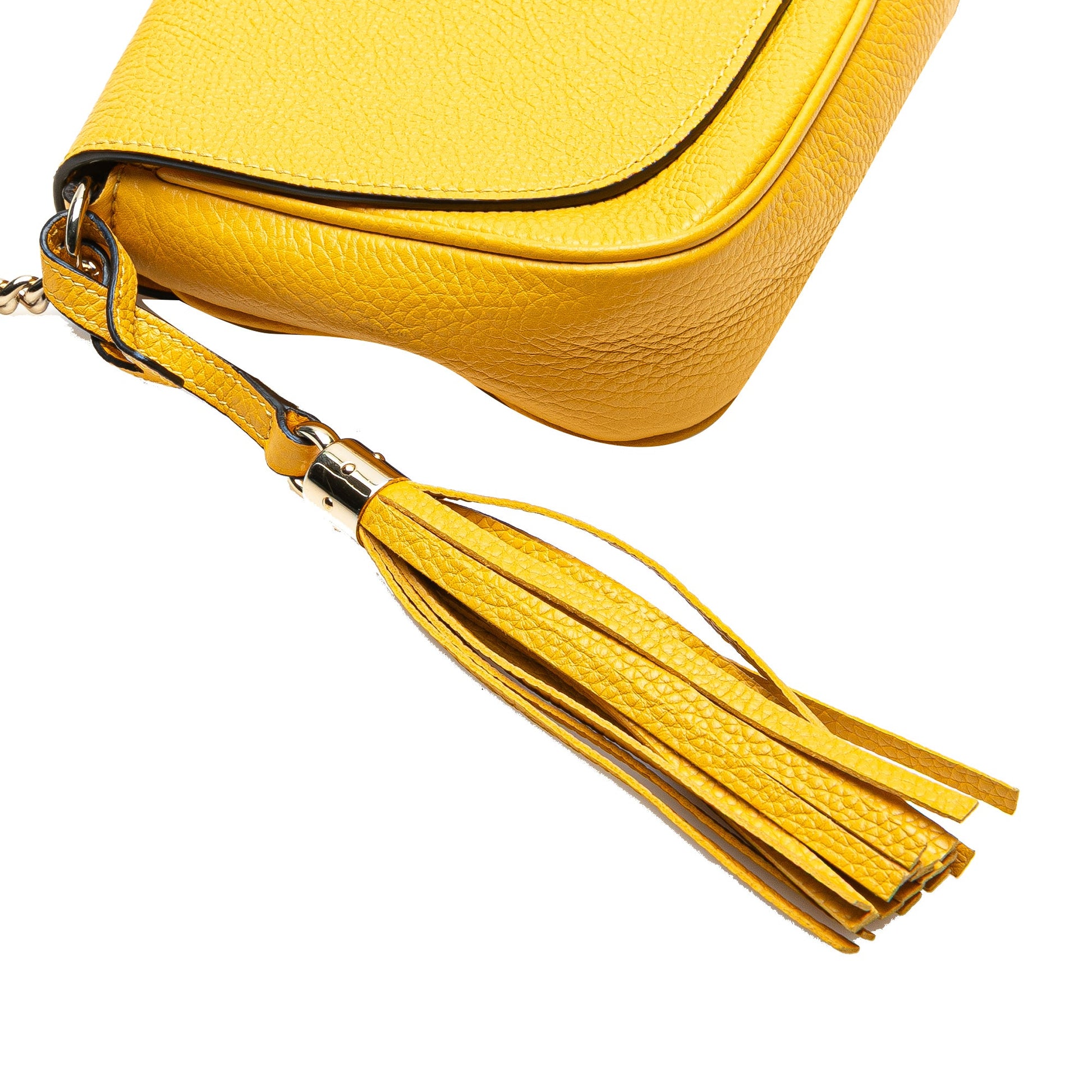 Gucci Medium Leather Soho Chain Flap Crossbody