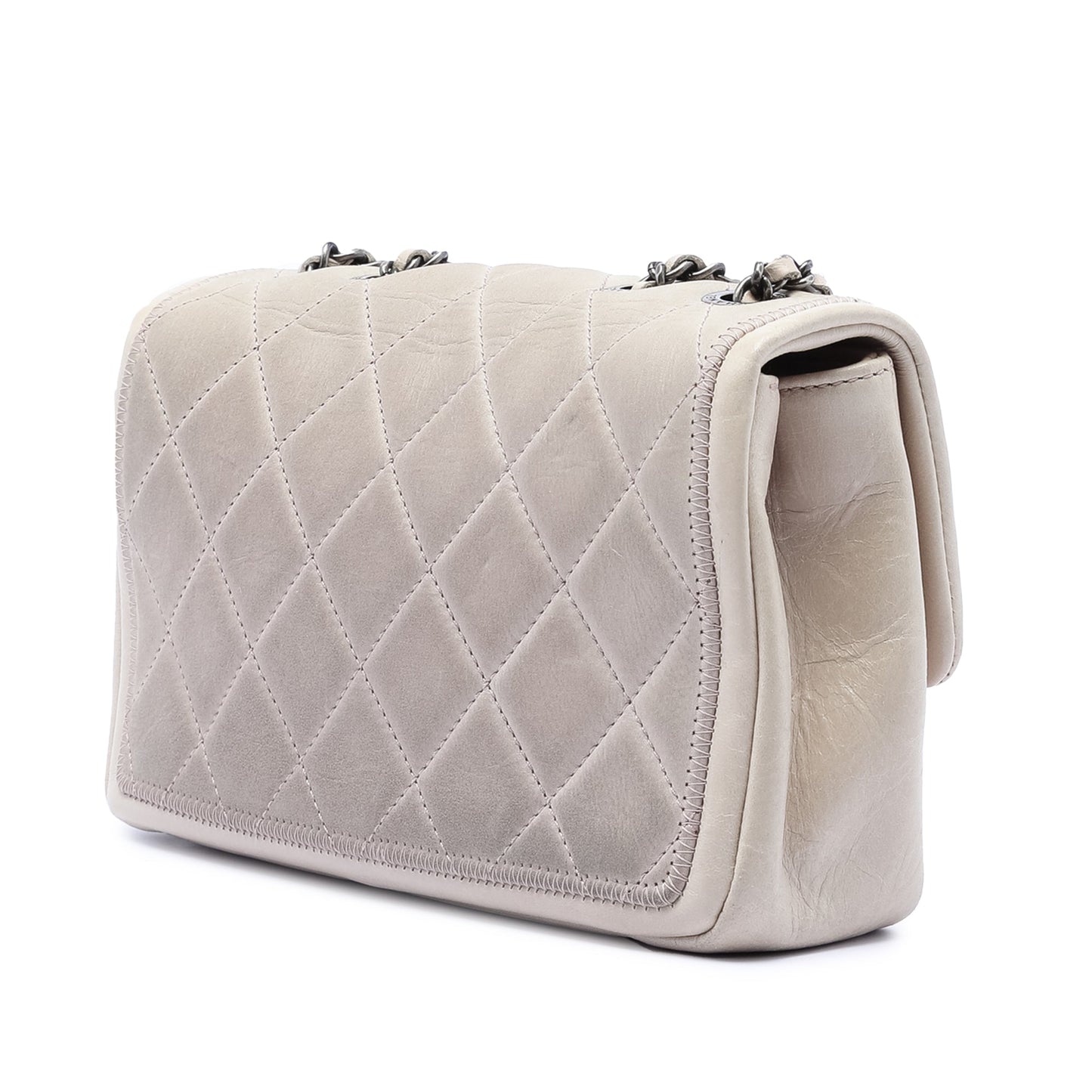 Chanel Small Quilted Calfskin Stitched Frame Flap