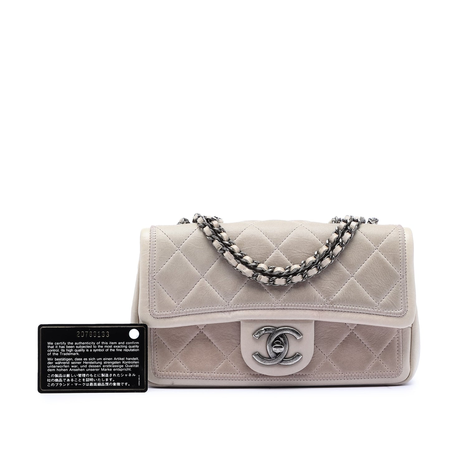 Chanel Small Quilted Calfskin Stitched Frame Flap