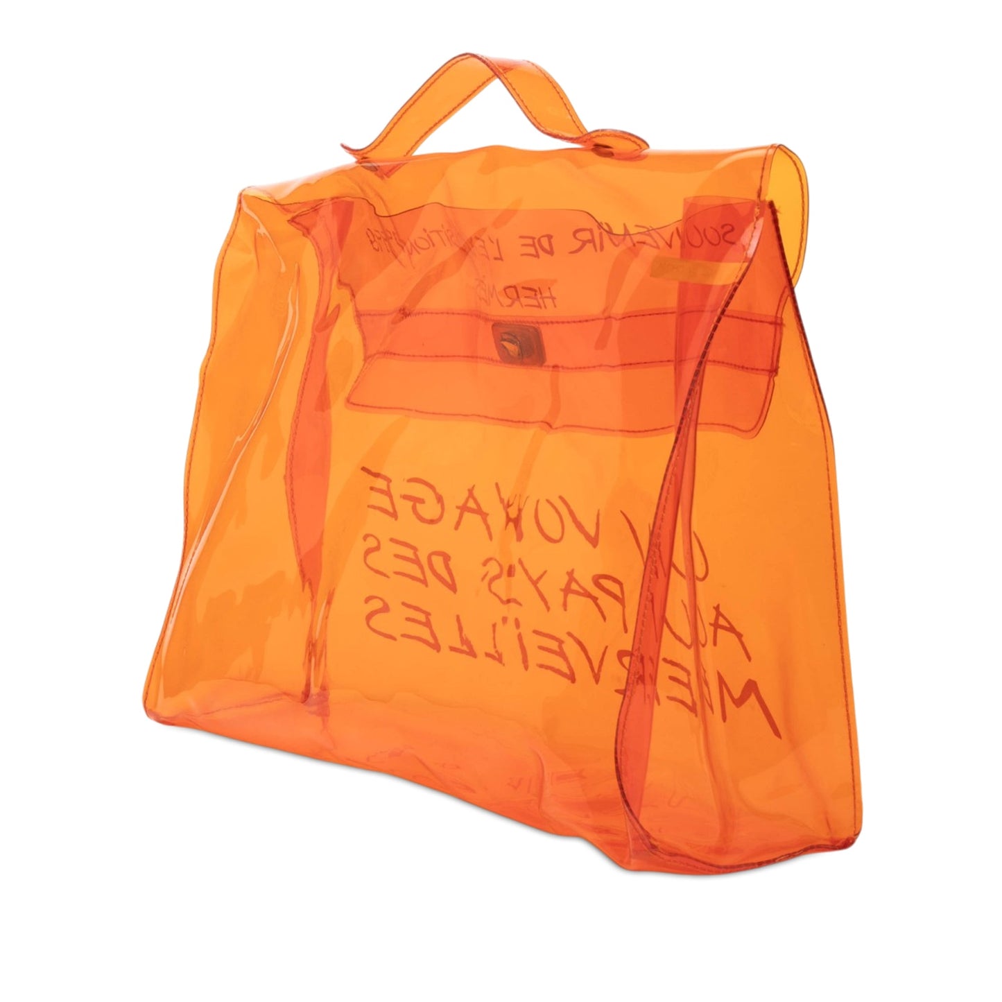 Hermès Vinyl Souvenir De L Exposition Kelly Handbag
