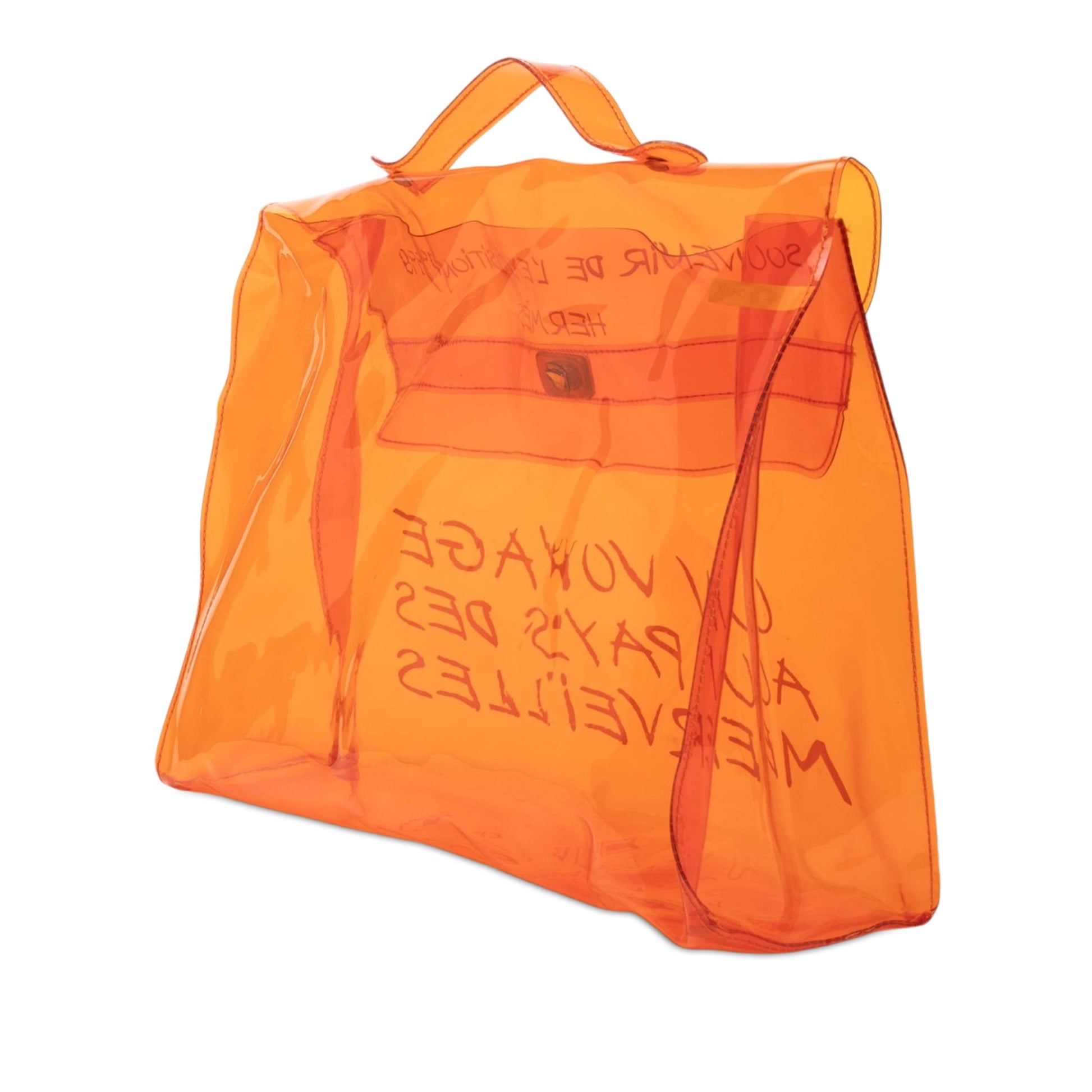 Hermès Vinyl Souvenir De L Exposition Kelly Handbag