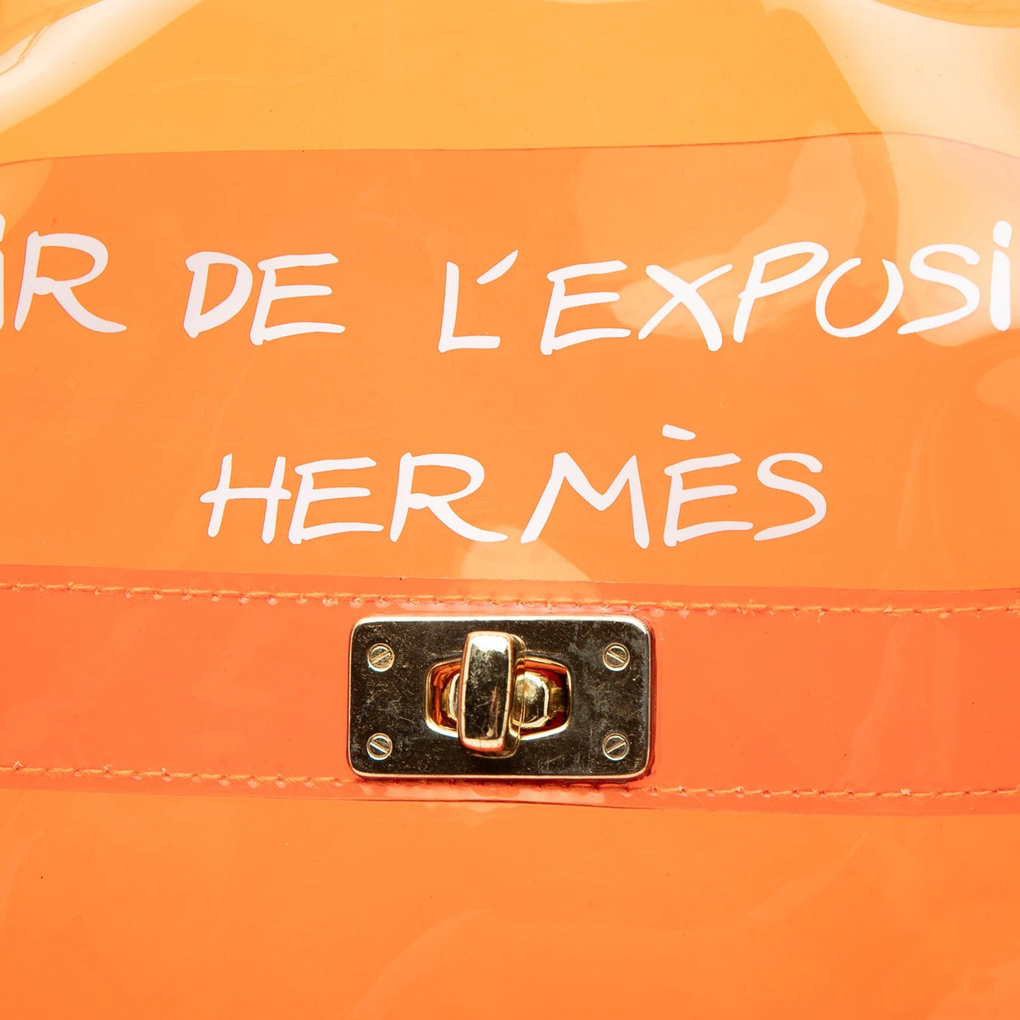 Hermès Vinyl Souvenir De L Exposition Kelly Handbag