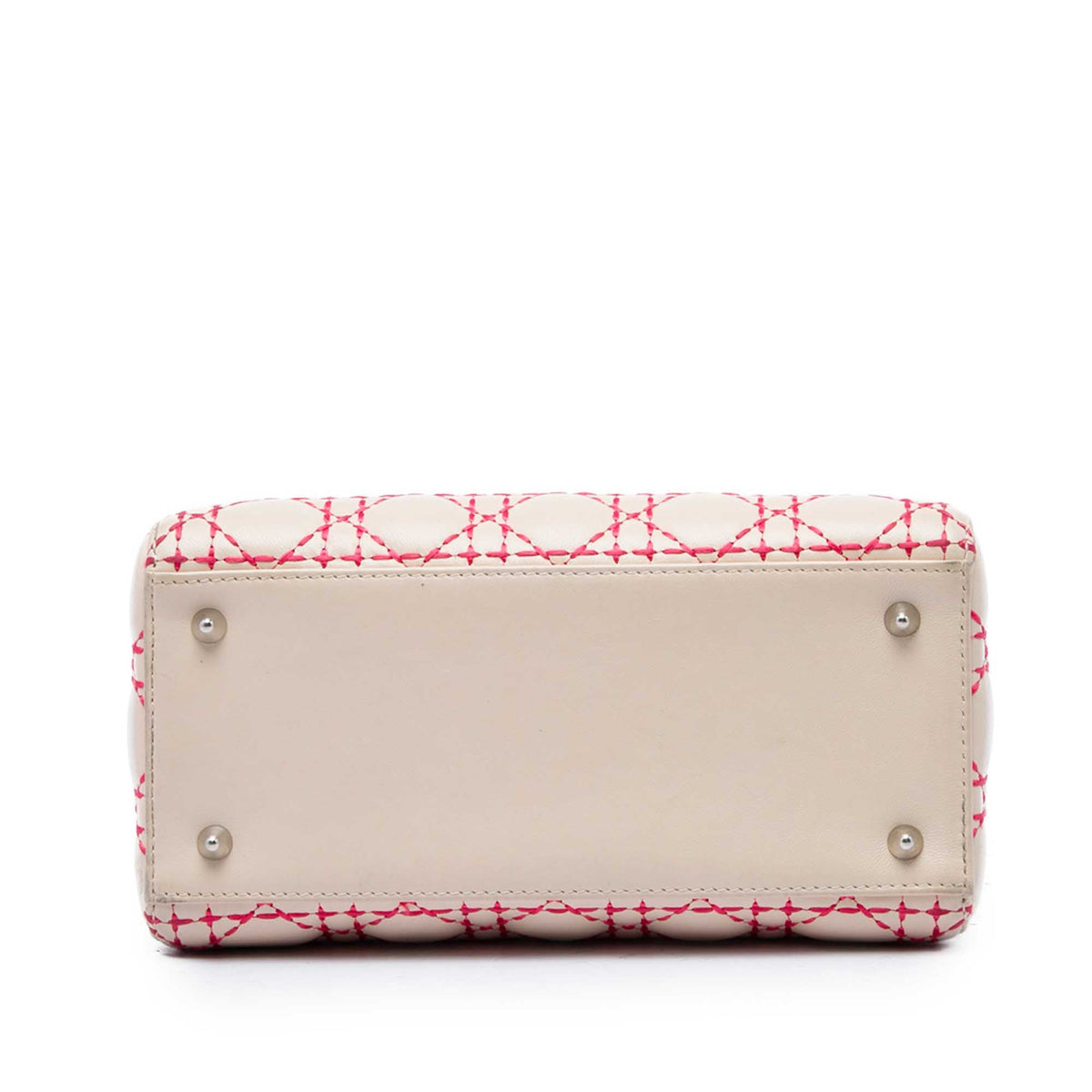 Dior Medium Lambskin Cannage Stitched Lady Dior