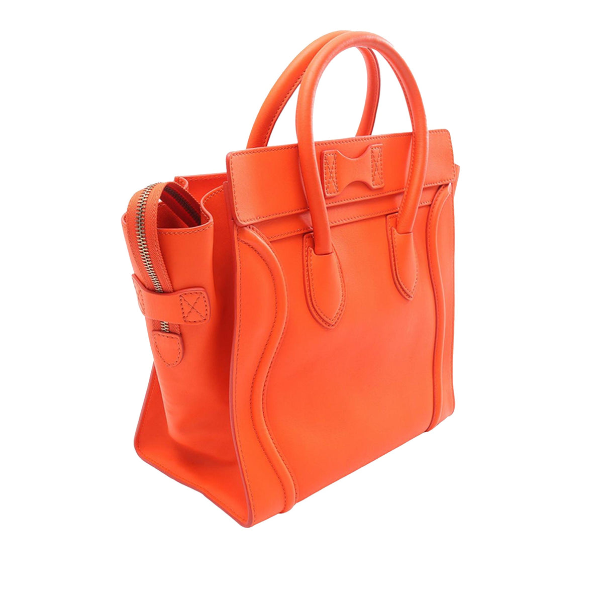 Celine Mini Leather Luggage Tote
