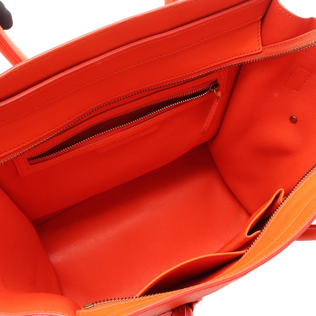 Celine Mini Leather Luggage Tote