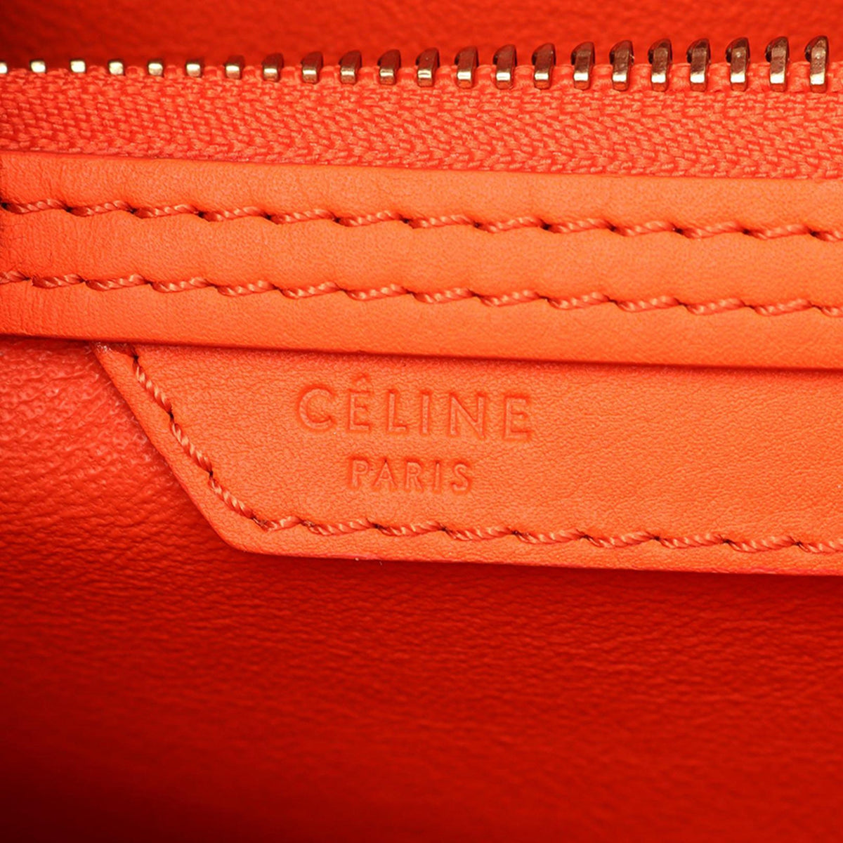 Celine Mini Leather Luggage Tote
