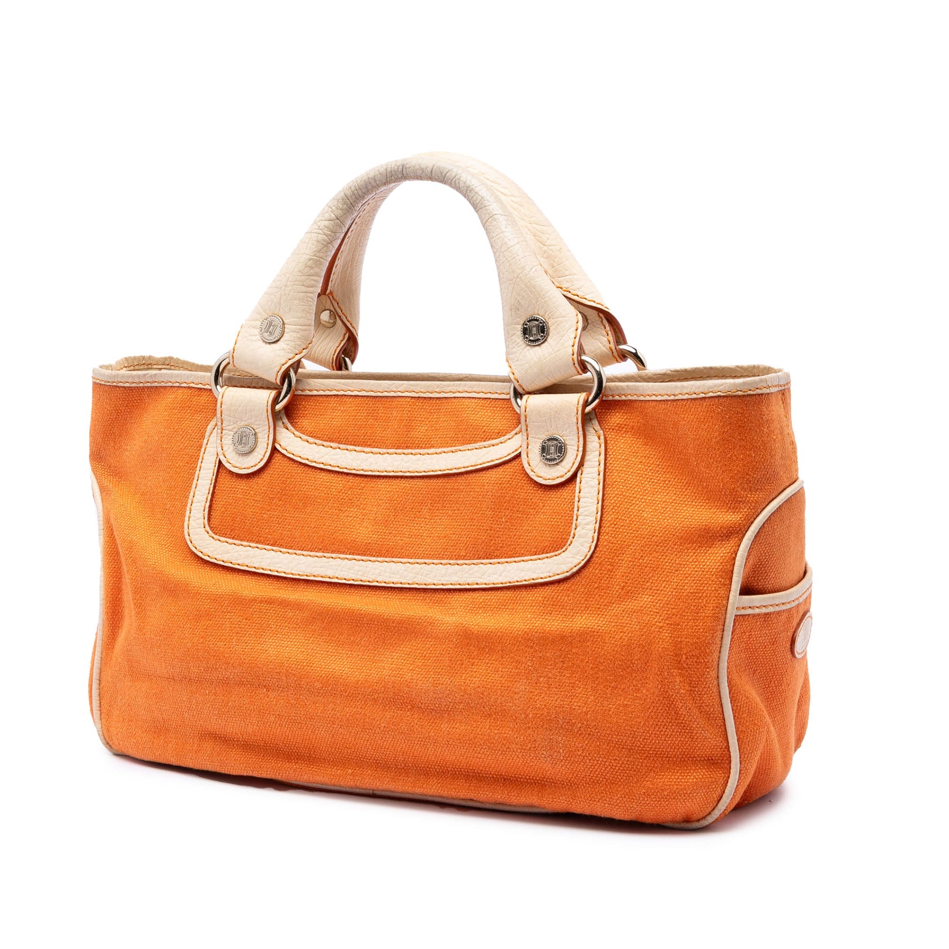 Celine Canvas Boogie Handbag