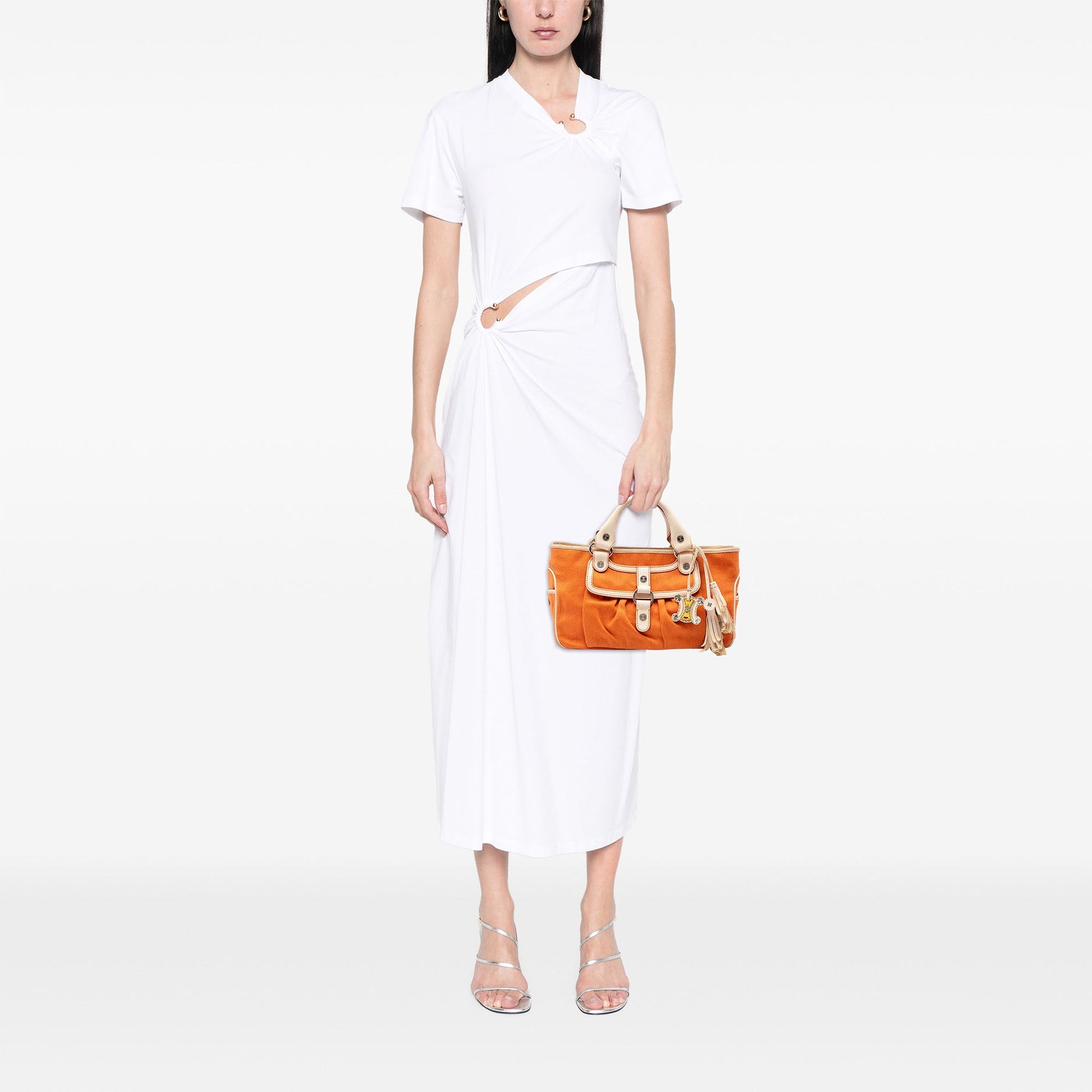 Celine Canvas Boogie Handbag