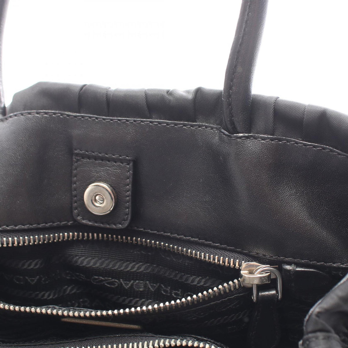 Prada Tessuto Gaufre Bow Handbag