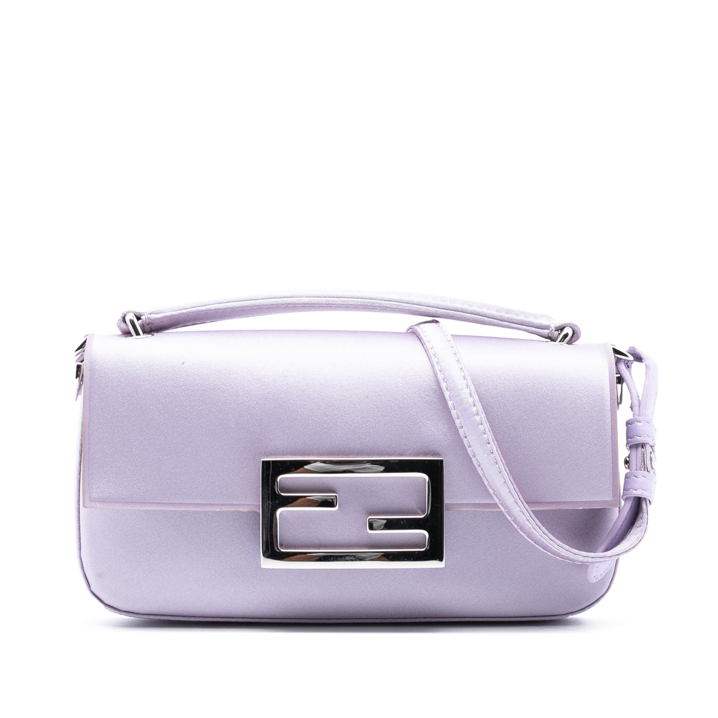 Fendi Satin Baguette Phone Pouch Satchel
