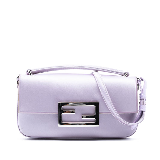 Fendi Satin Baguette Phone Pouch Satchel
