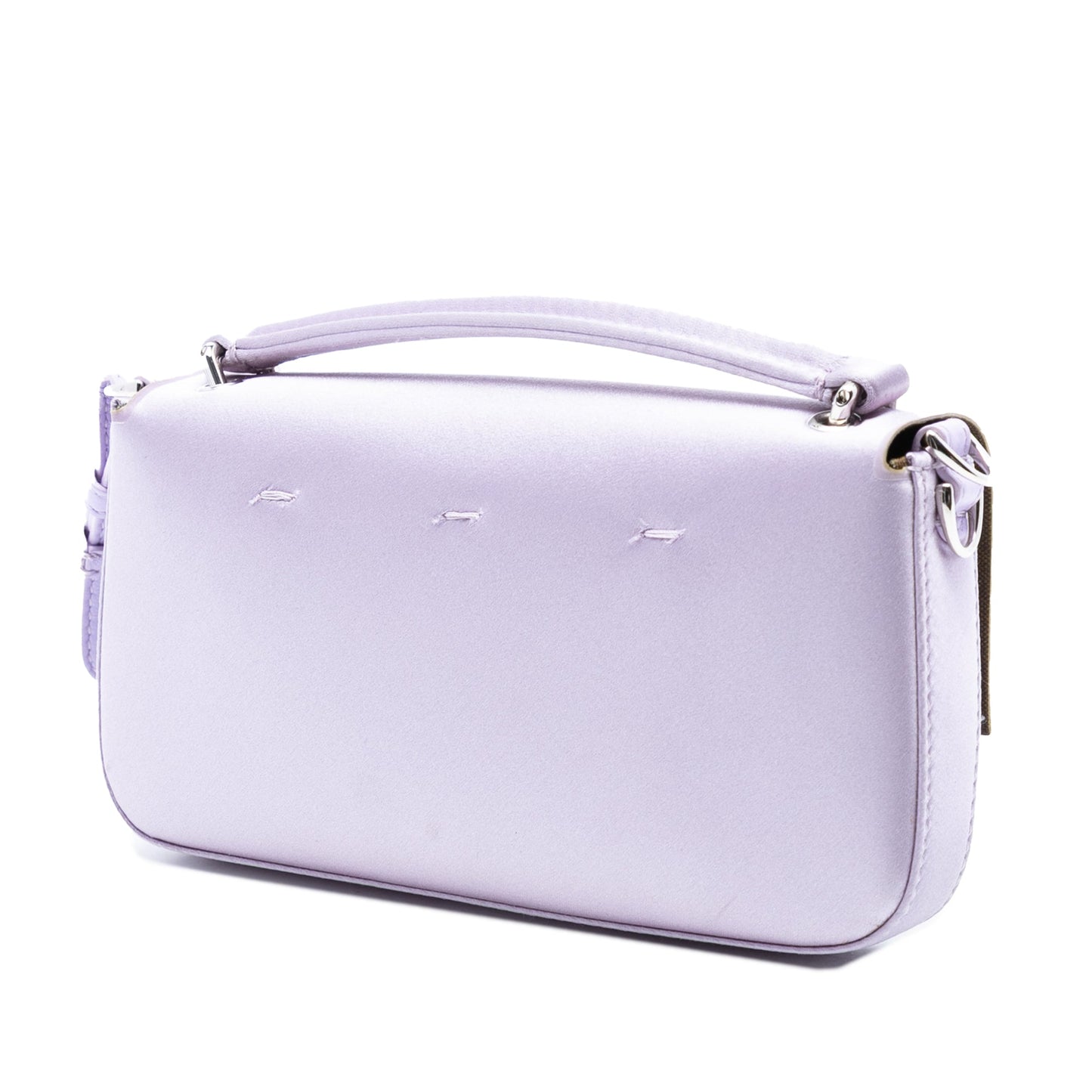 Fendi Satin Baguette Phone Pouch Satchel