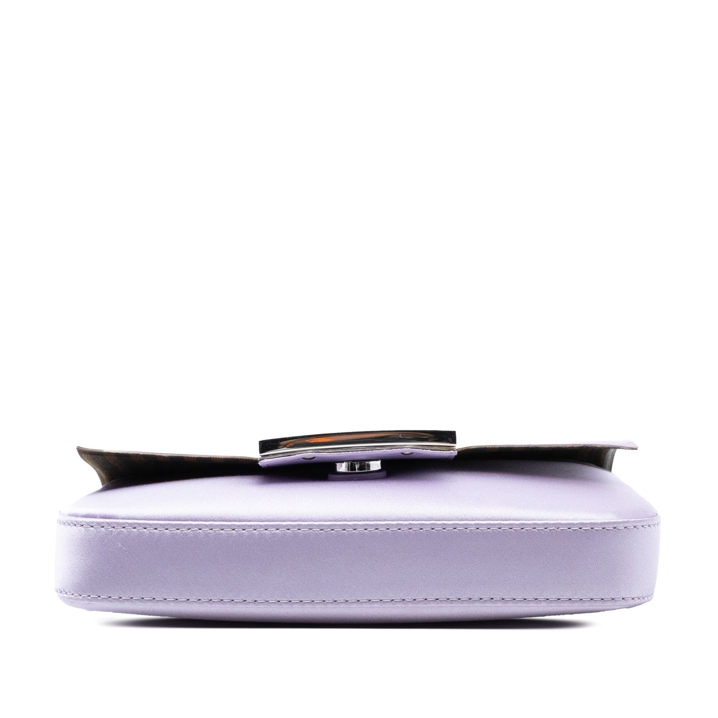 Fendi Satin Baguette Phone Pouch Satchel