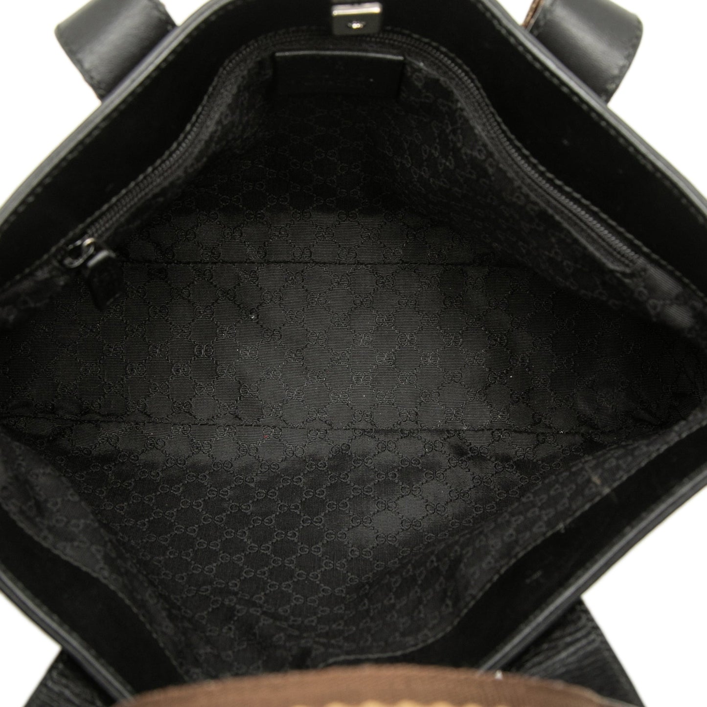 Gucci Calfskin Web Handbag