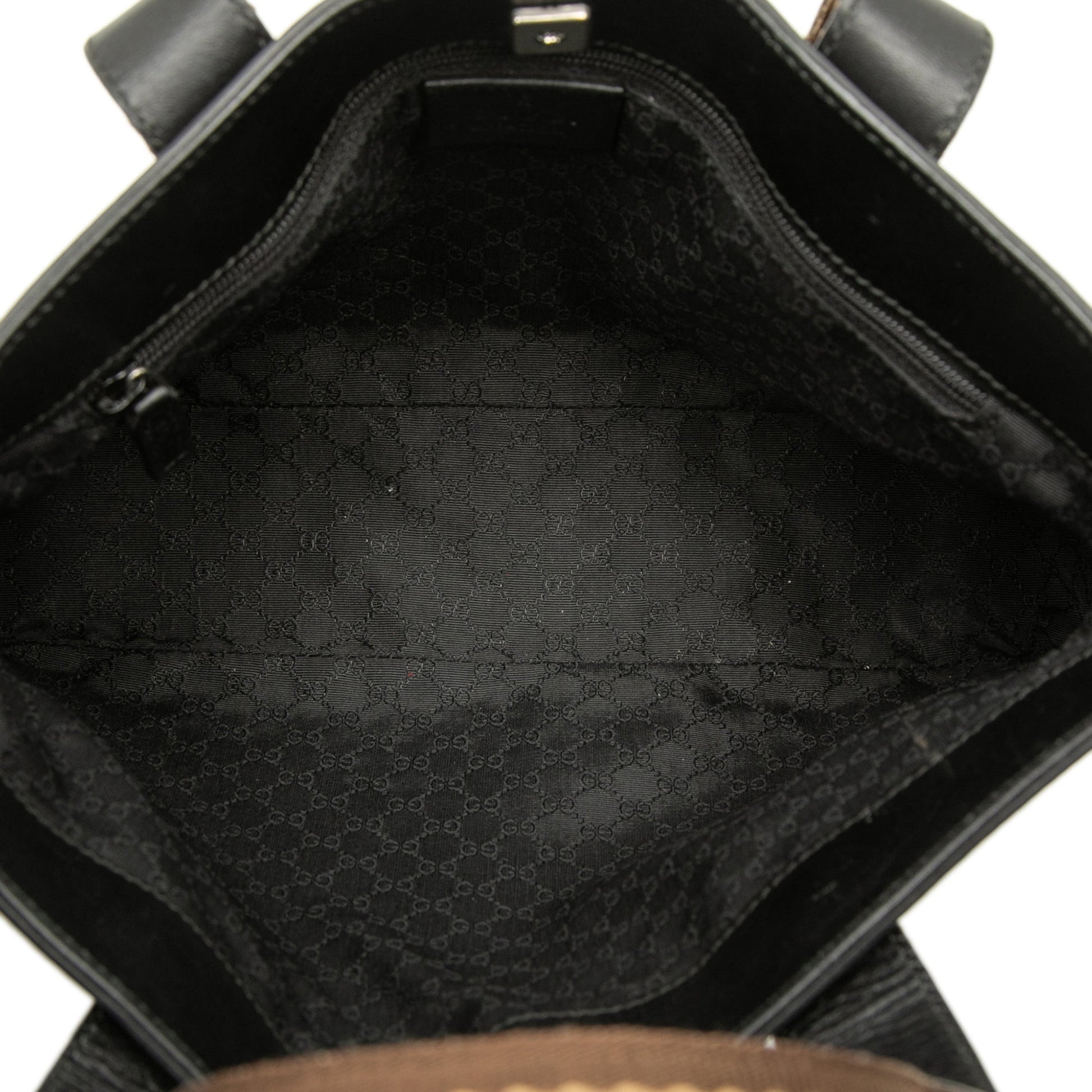 Gucci Calfskin Web Handbag