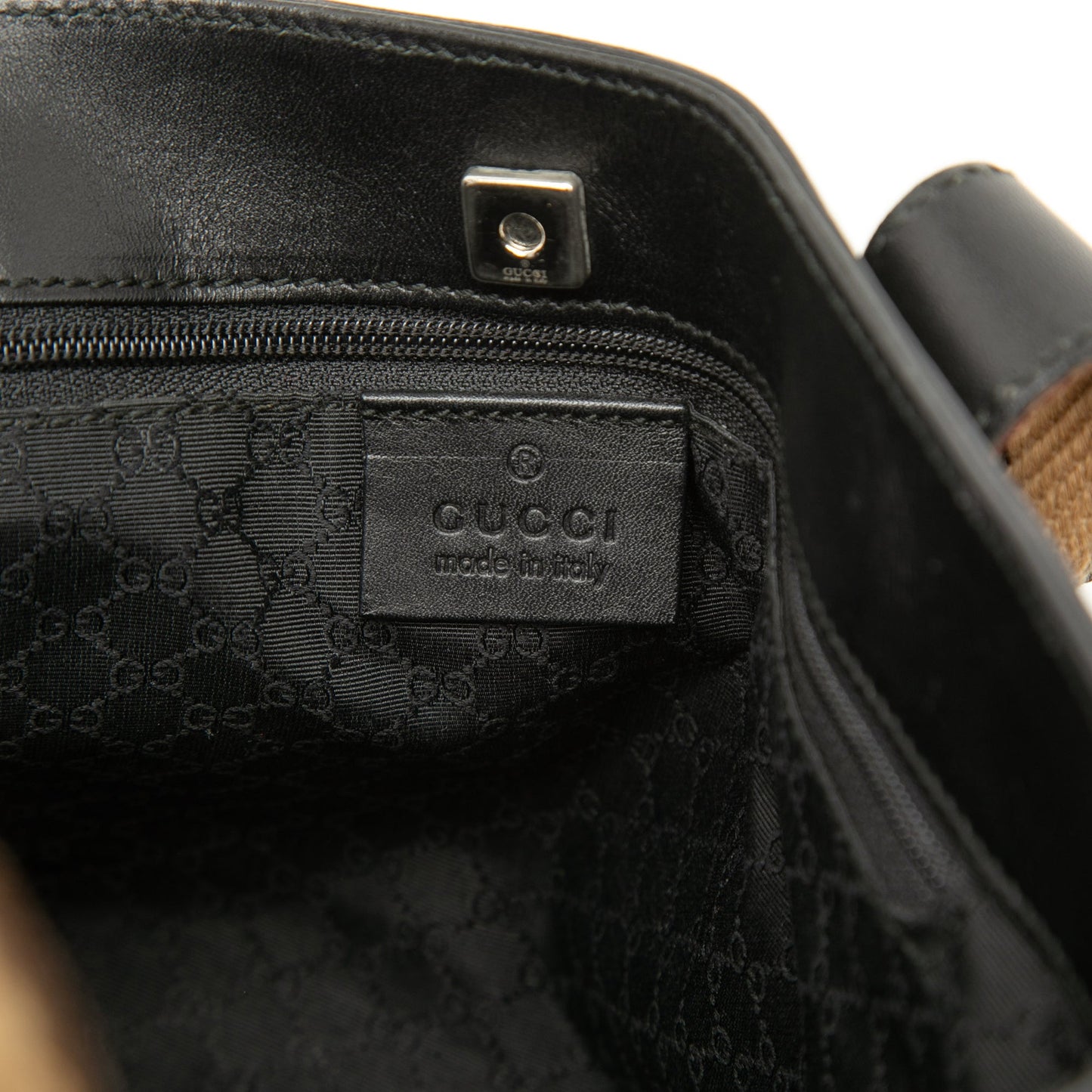 Gucci Calfskin Web Handbag