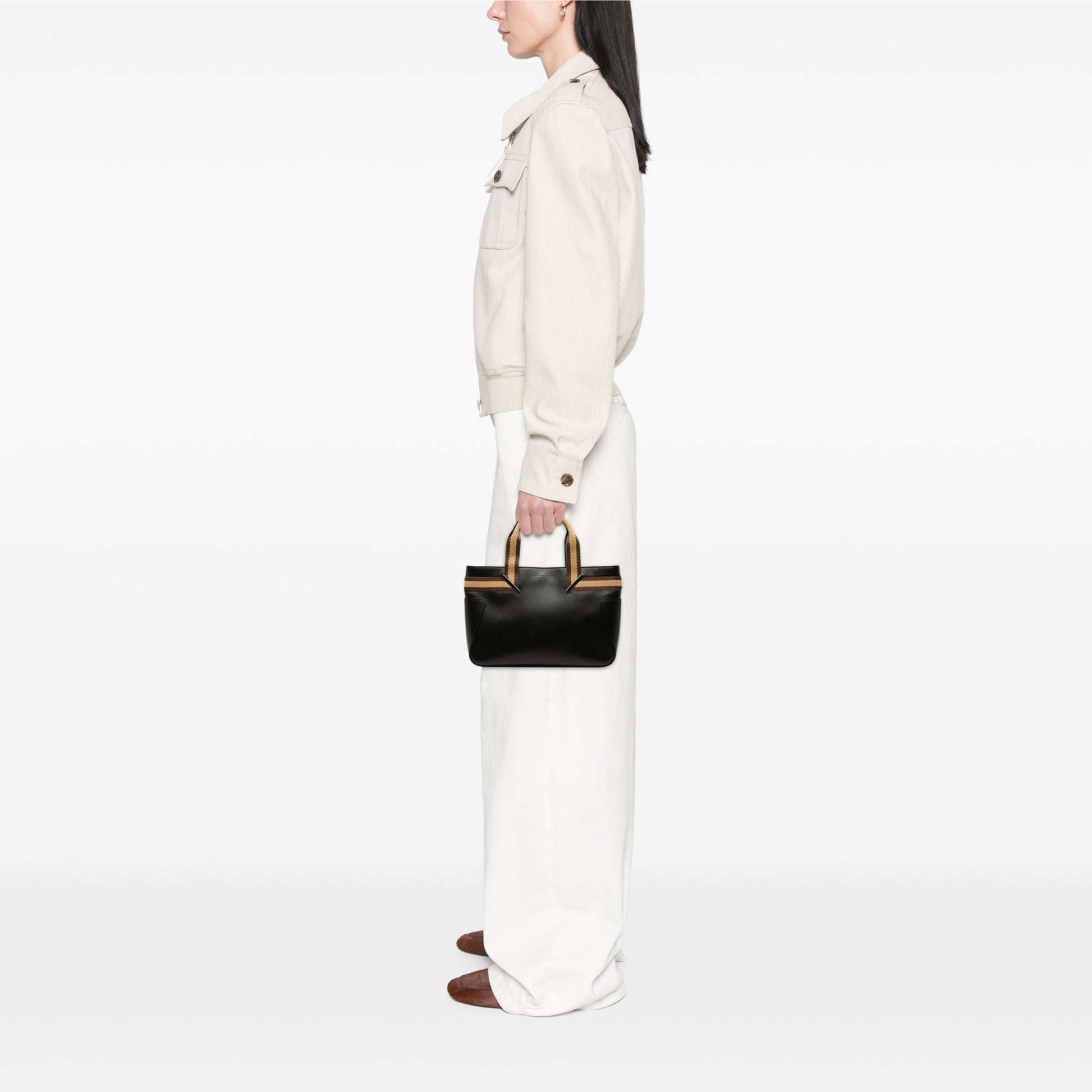 Gucci Calfskin Web Handbag