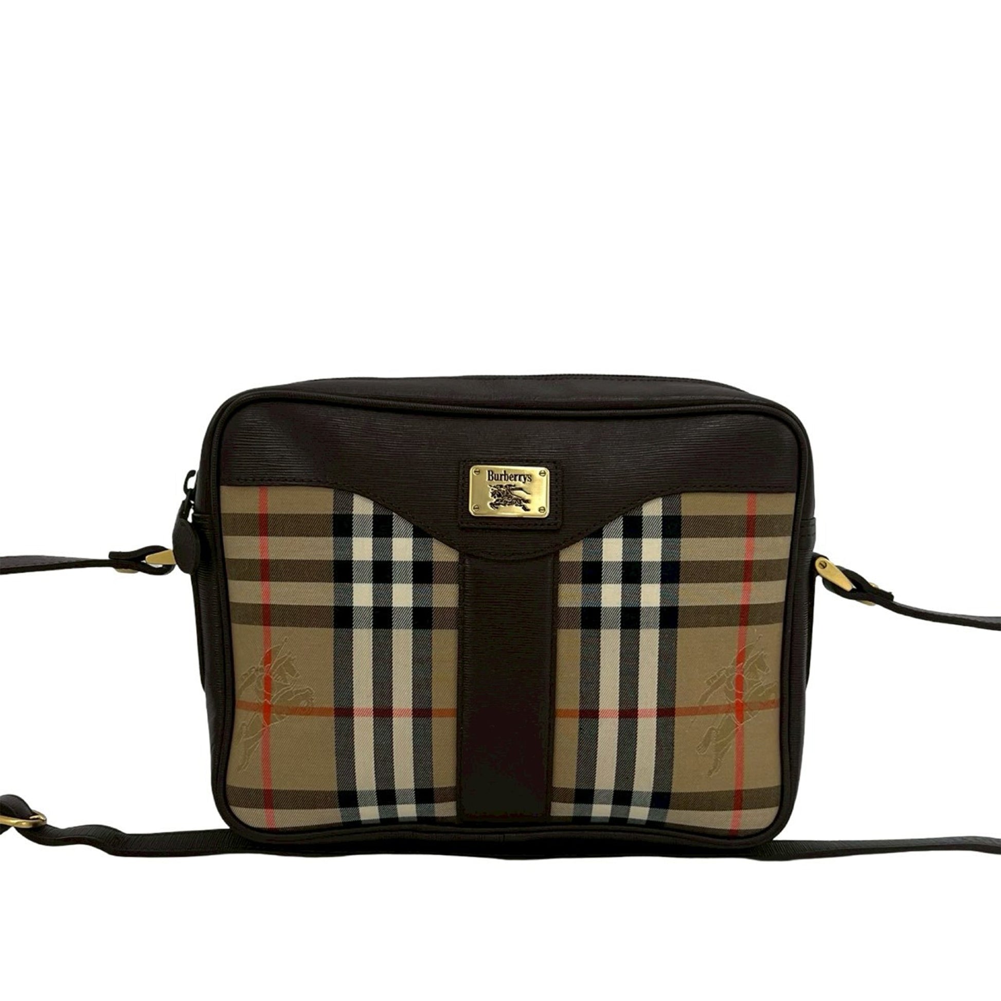 Burberry Haymarket Check Canvas Crossbody