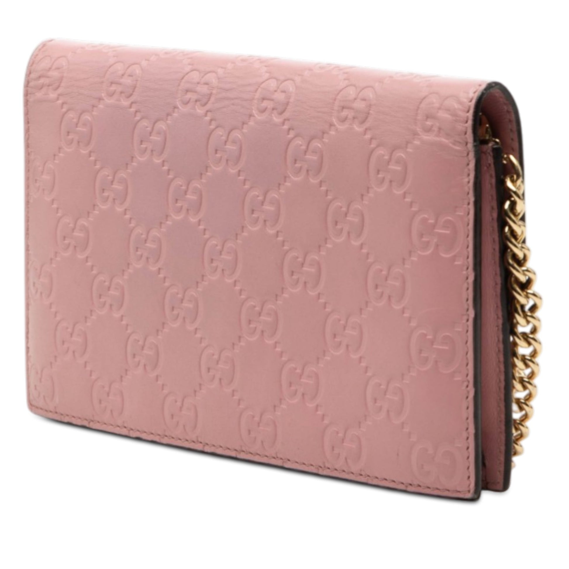 Gucci Guccissima Interlocking G Wallet On Chain