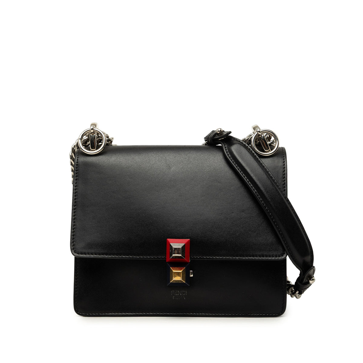 Fendi Small Leather Kan I Crossbody