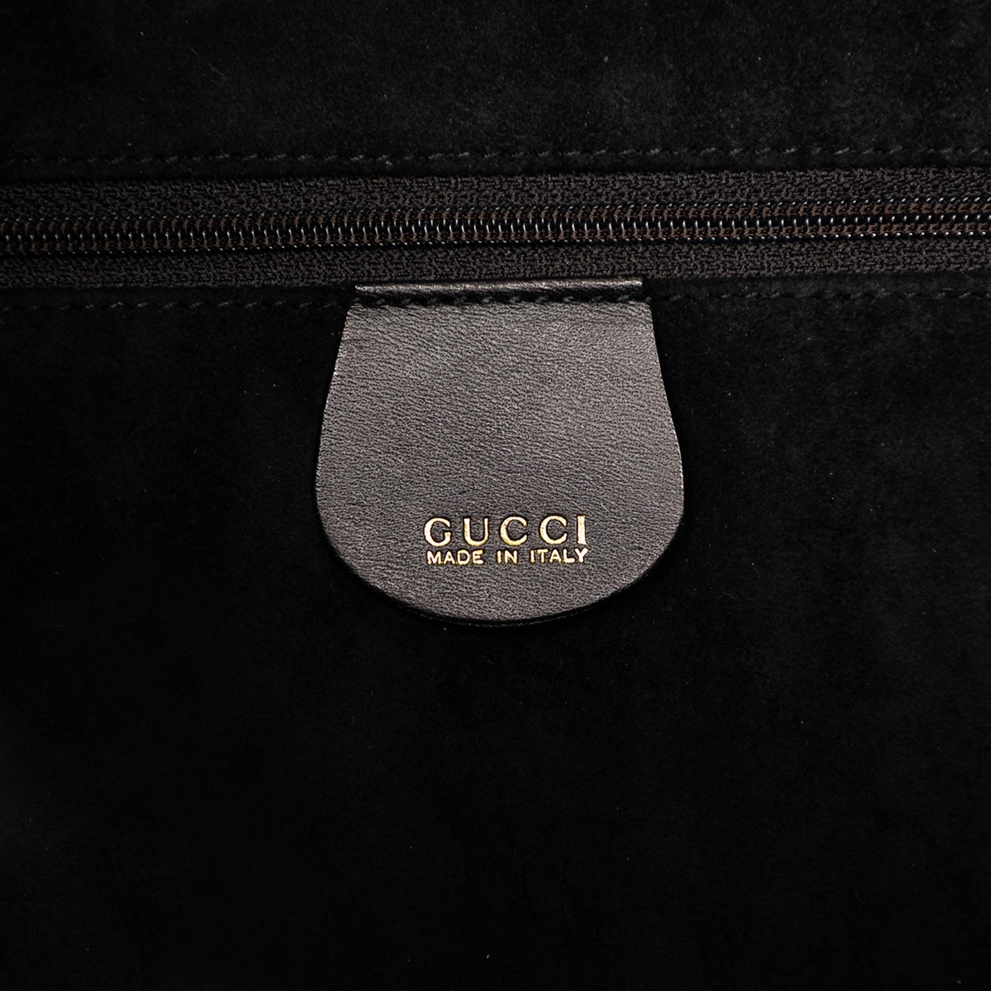 Gucci Woven Leather Bamboo Satchel