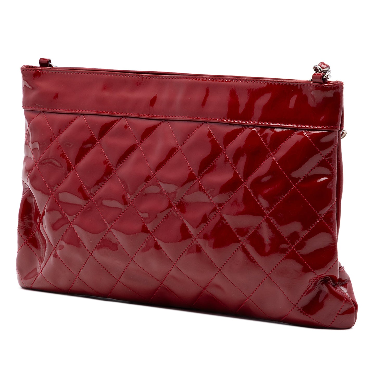 Chanel CC Quilted Patent Chain Shoulder Bag